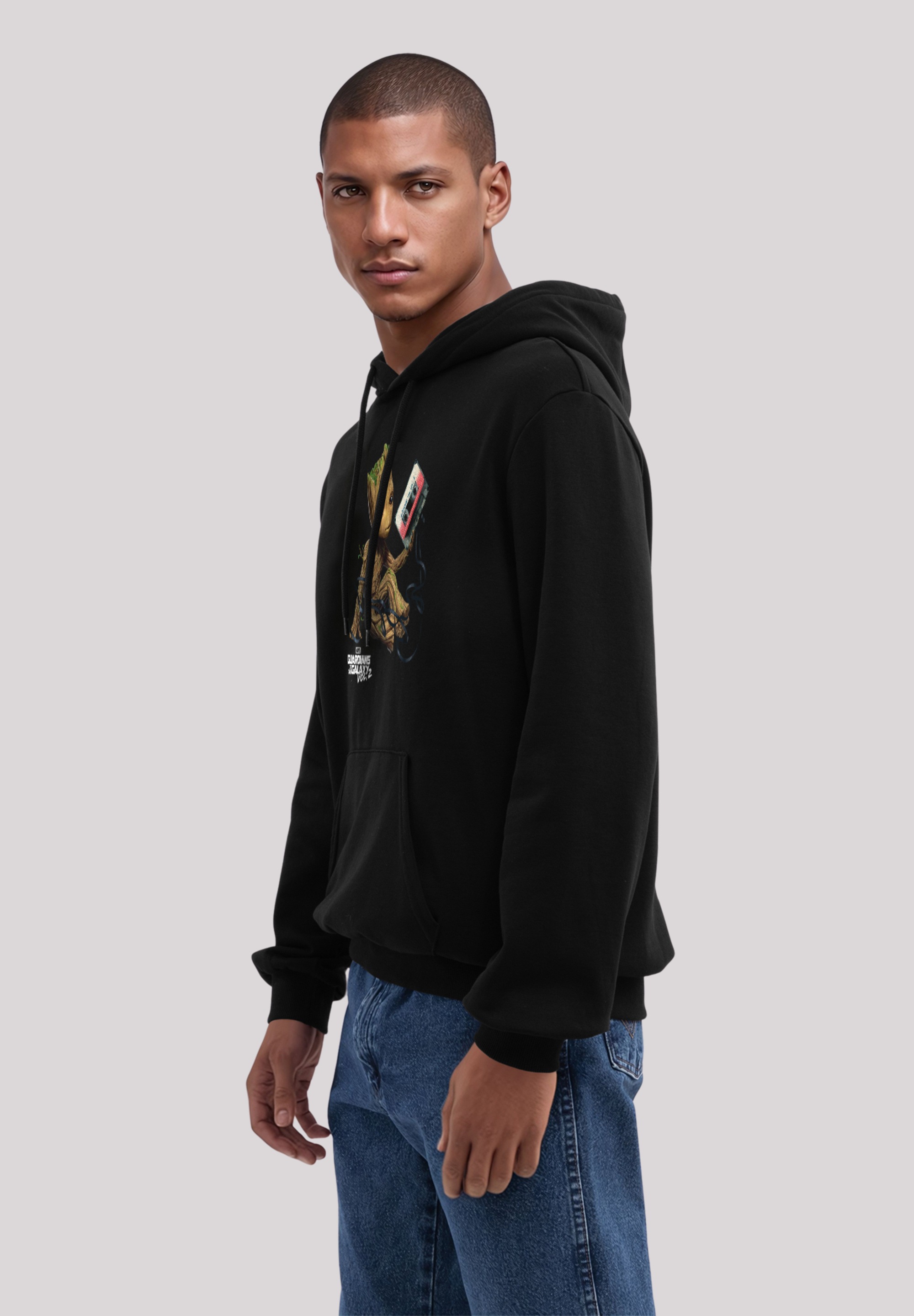 F4NT4STIC Kapuzenpullover »Guardians Of The Galaxy Vol2 Groot Tape« Premium Qualität