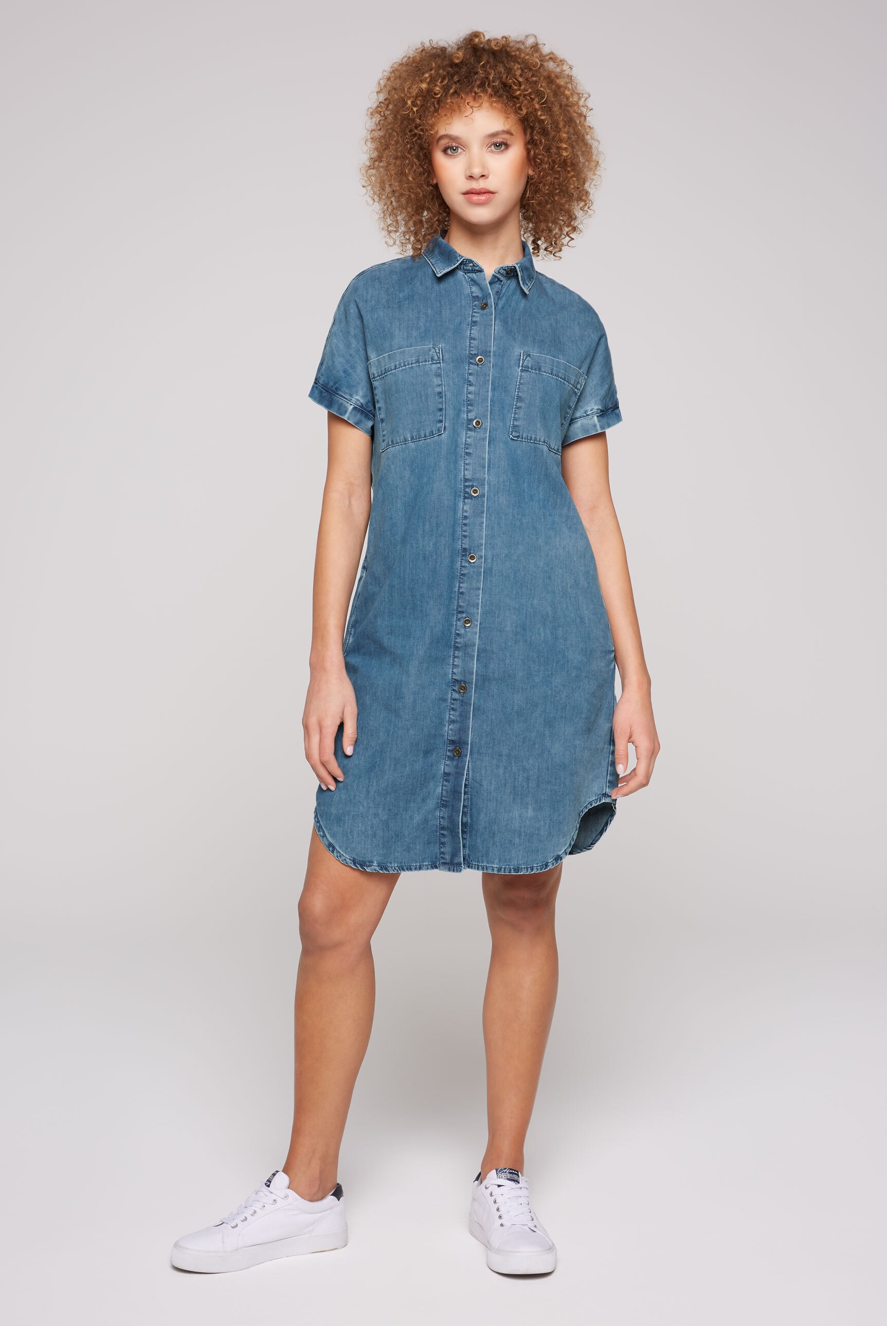 SOCCX Jeanskleid, mit Taschen online kaufen | BAUR