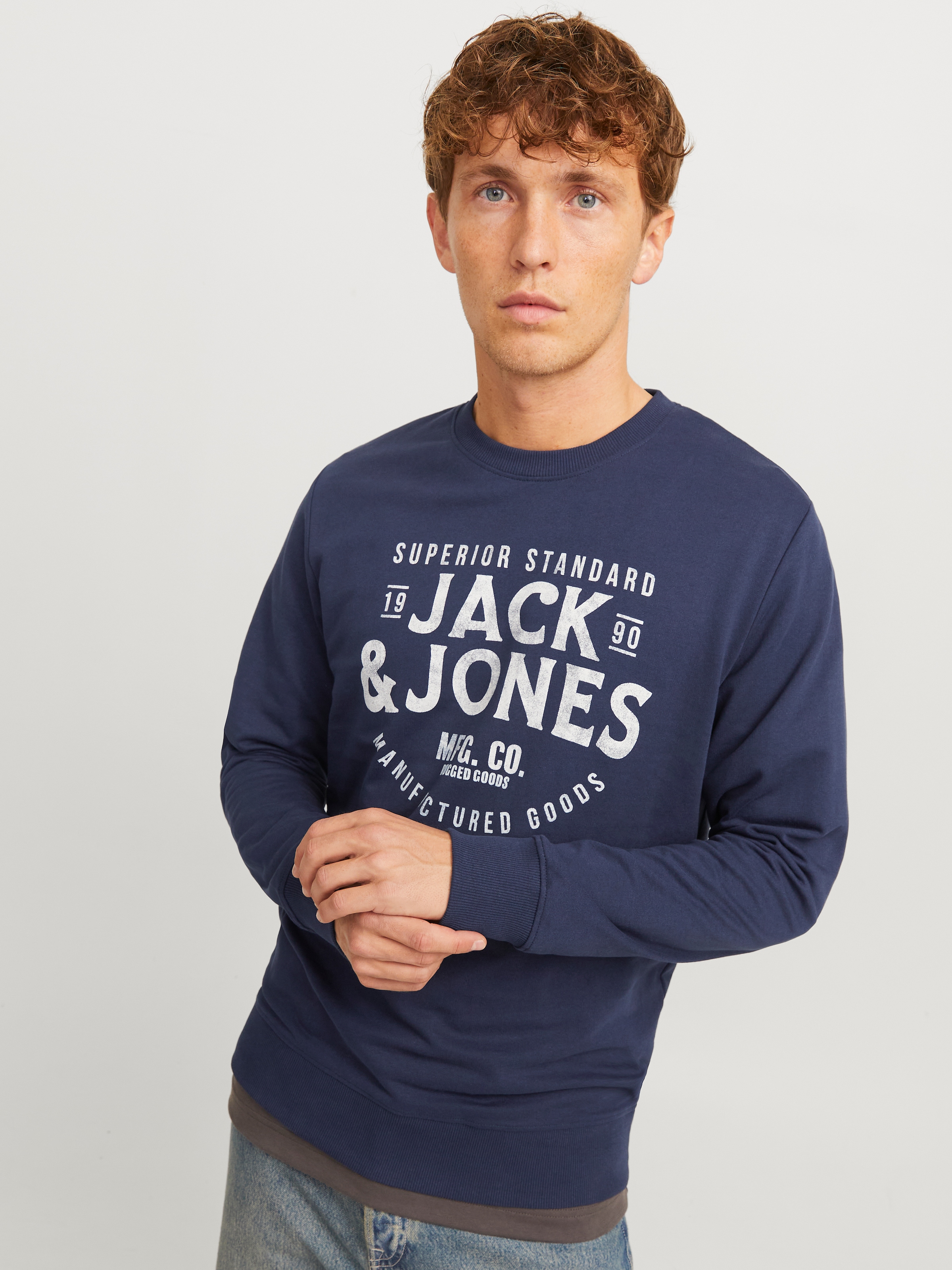 Jack & Jones Sweatshirt "JJJEANS SWEAT O-NECK" günstig online kaufen