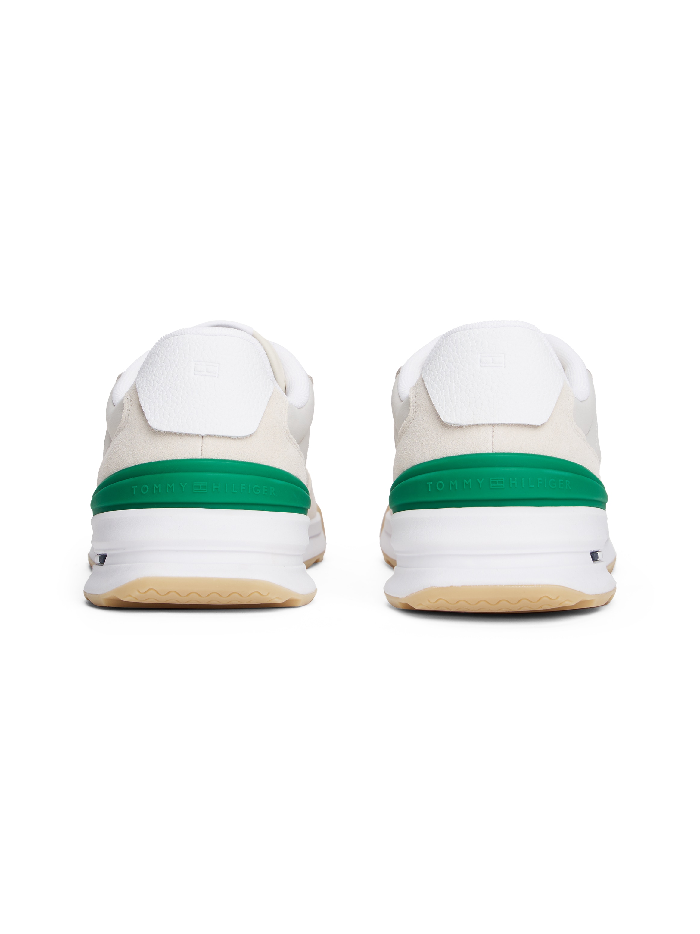 Tommy Hilfiger Sneaker »RETRO RUNNER SEASONAL«, Freizeitschuh, Halbschuh, Schnürschuh, Kontrastbesatz an der Ferse