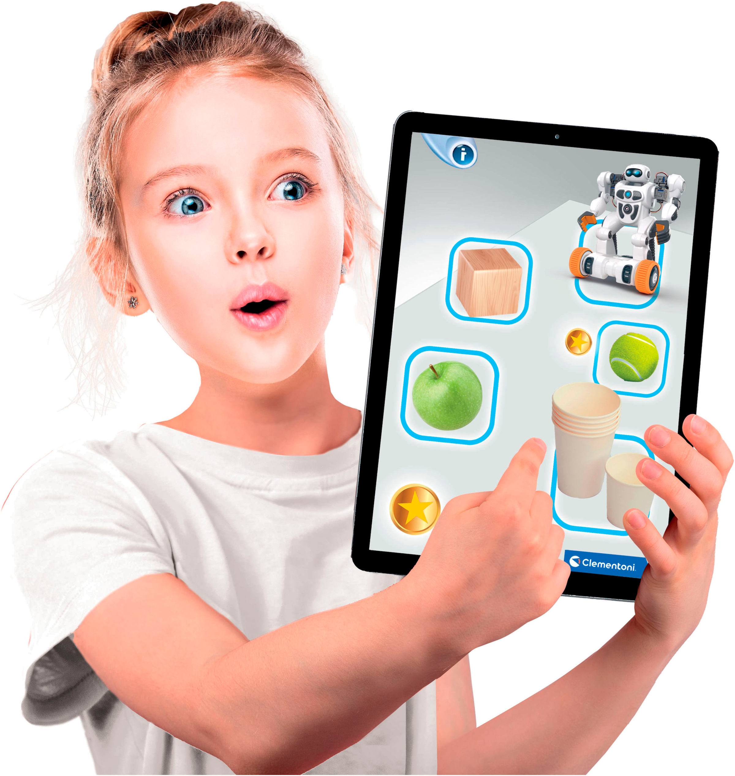 Clementoni® Roboter »Galileo Robotics, AIRO - Artificial Intelligence Roboter 2.0« mit künstlicher Intelligenz