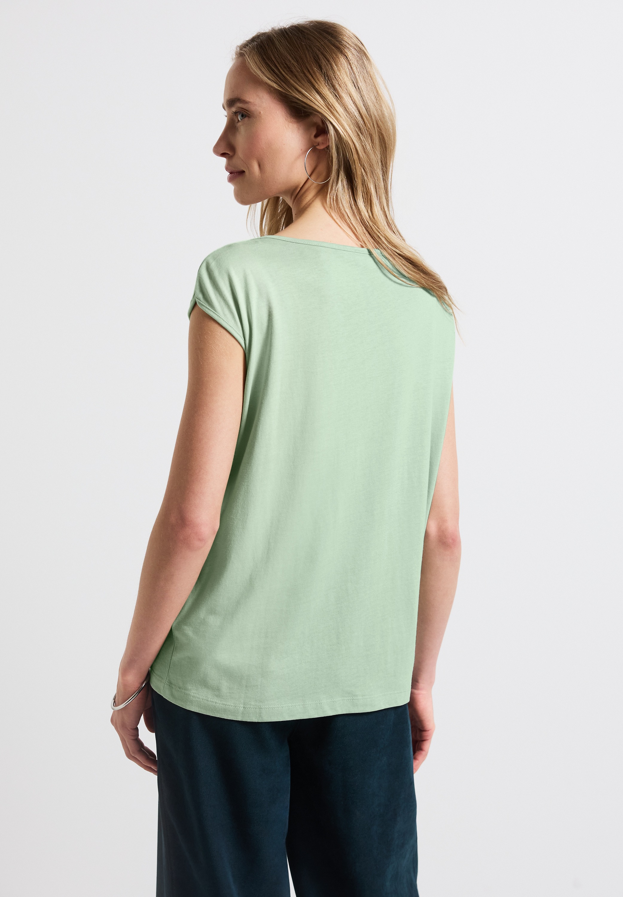 STREET ONE T-Shirt, mit U-Boot-Ausschnitt günstig online kaufen