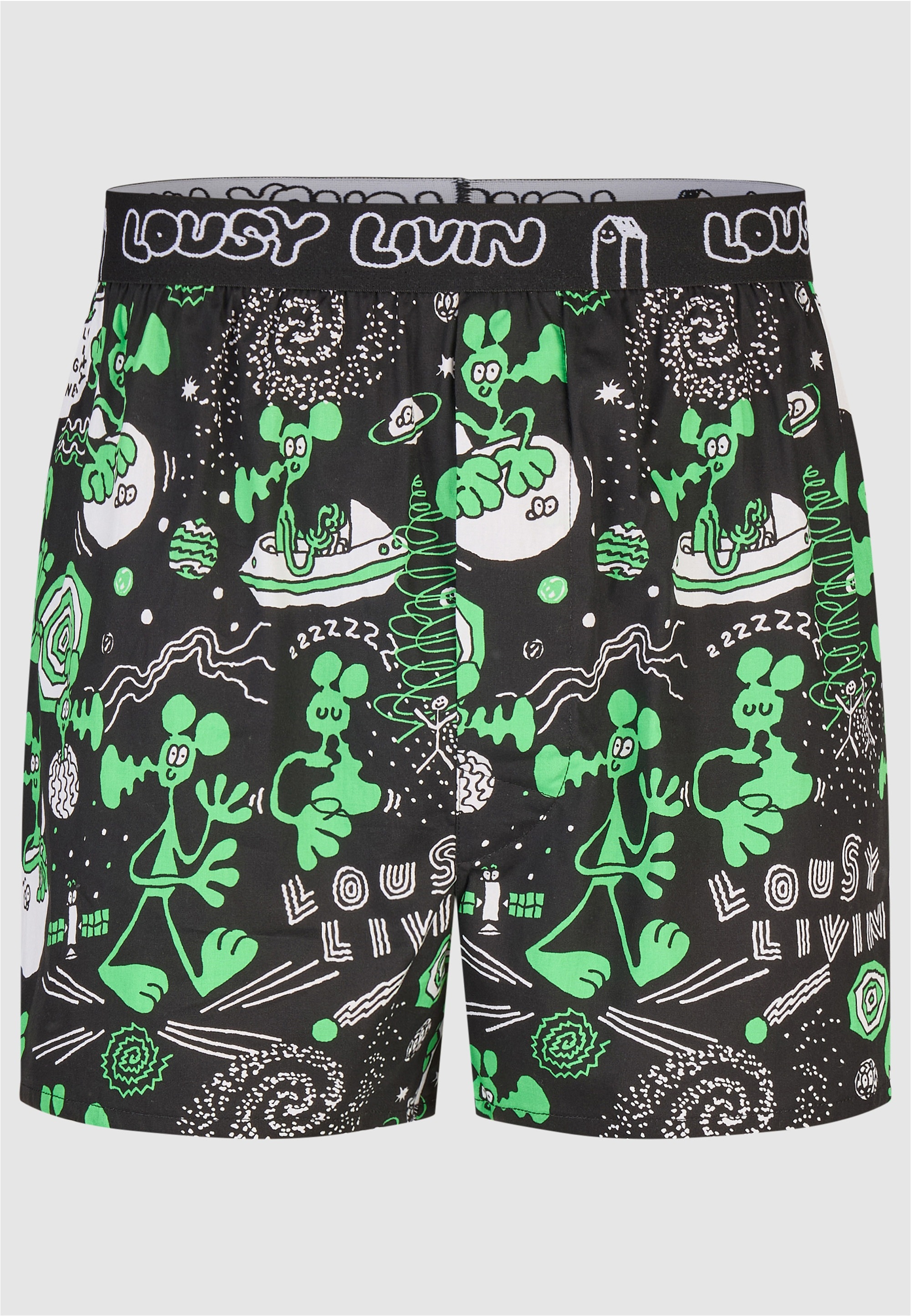 Lousy Livin Boxershorts »2Pack Boxershorts Outer Weedy«, 2er-Pack im lockeren Schnitt