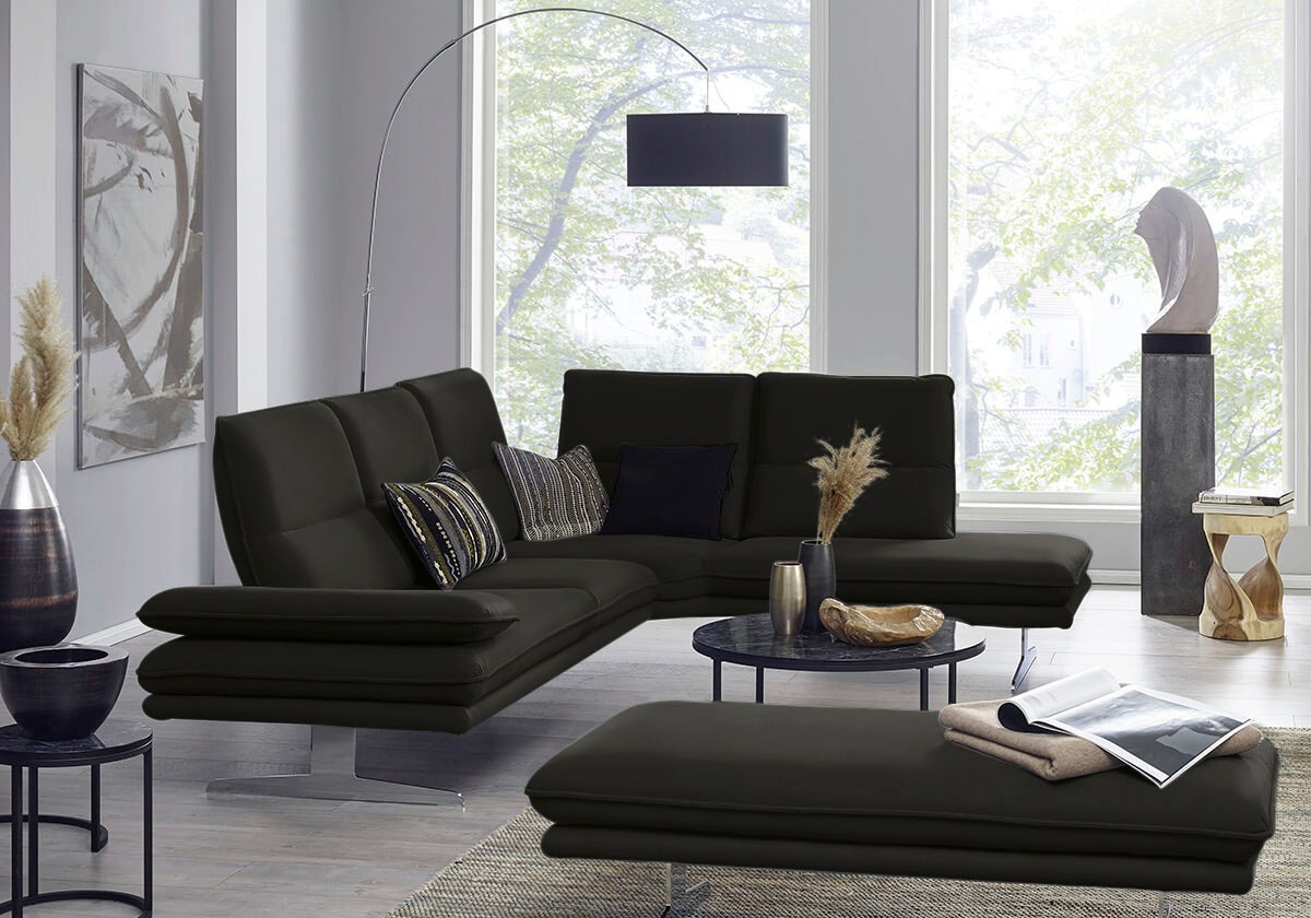 W.SCHILLIG Ecksofa "broadway, Designsofa, mit tollem Sitzkomfort, L-Form", günstig online kaufen