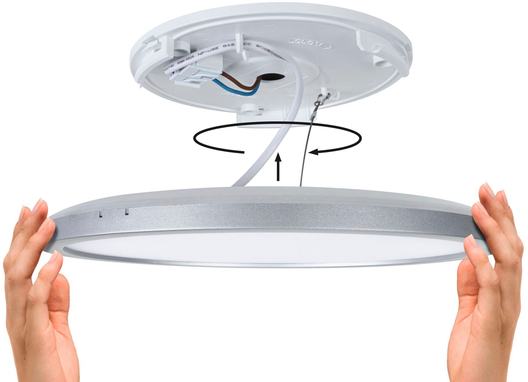 Paulmann LED Panel »Atria Shine 11,2W 3000K IP44« Warmweiß Hintergrundbeleuchtung