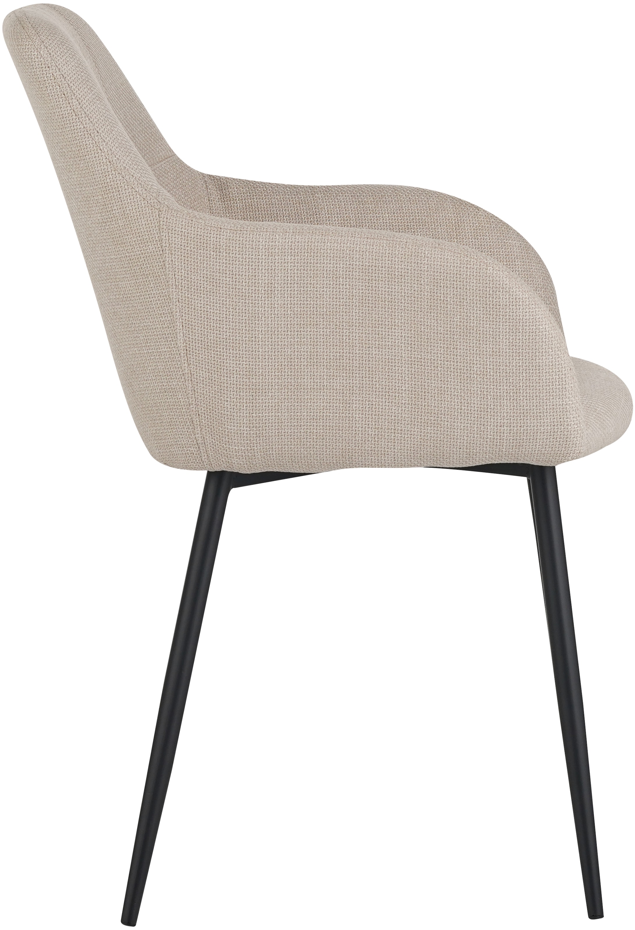 HELA Essgruppe »MOSEL«, (3 tlg.), Tisch 90x75 cm, Platte rund, gesinterter Stein, Armlehnenstuhl