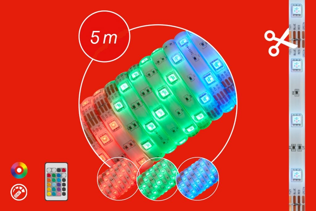 LED Stripe "LED Superline"weiß, neutral, BRILONER LEUCHTEN, Lichterketten