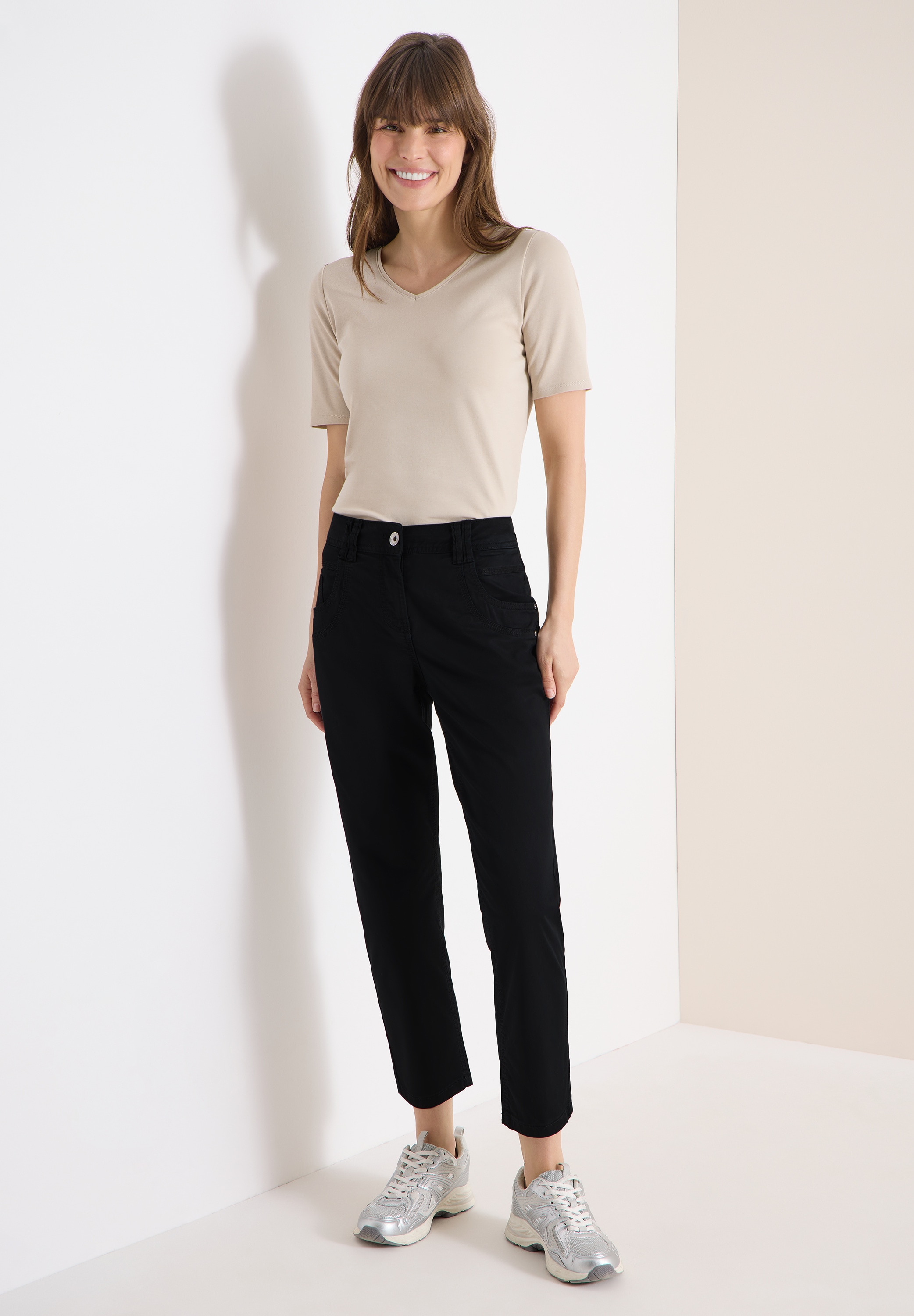 Cecil Stoffhose  aus Baumwolle mit Stretchanteil