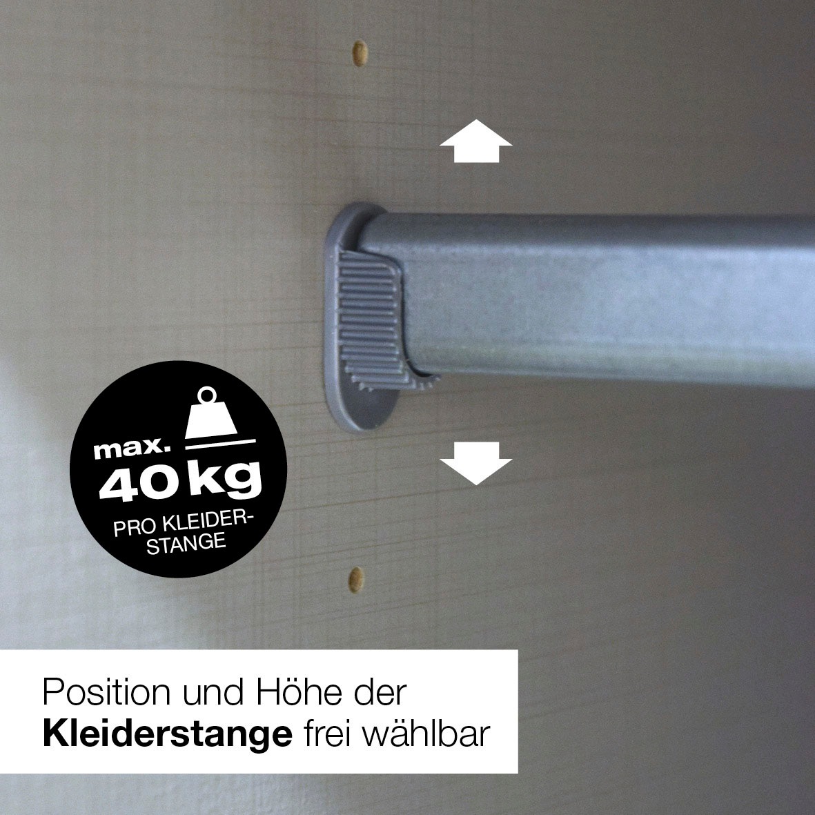 Thumbnail - Wimex Kleiderschrank "Fehmarn" Mit Massivholzfüßen