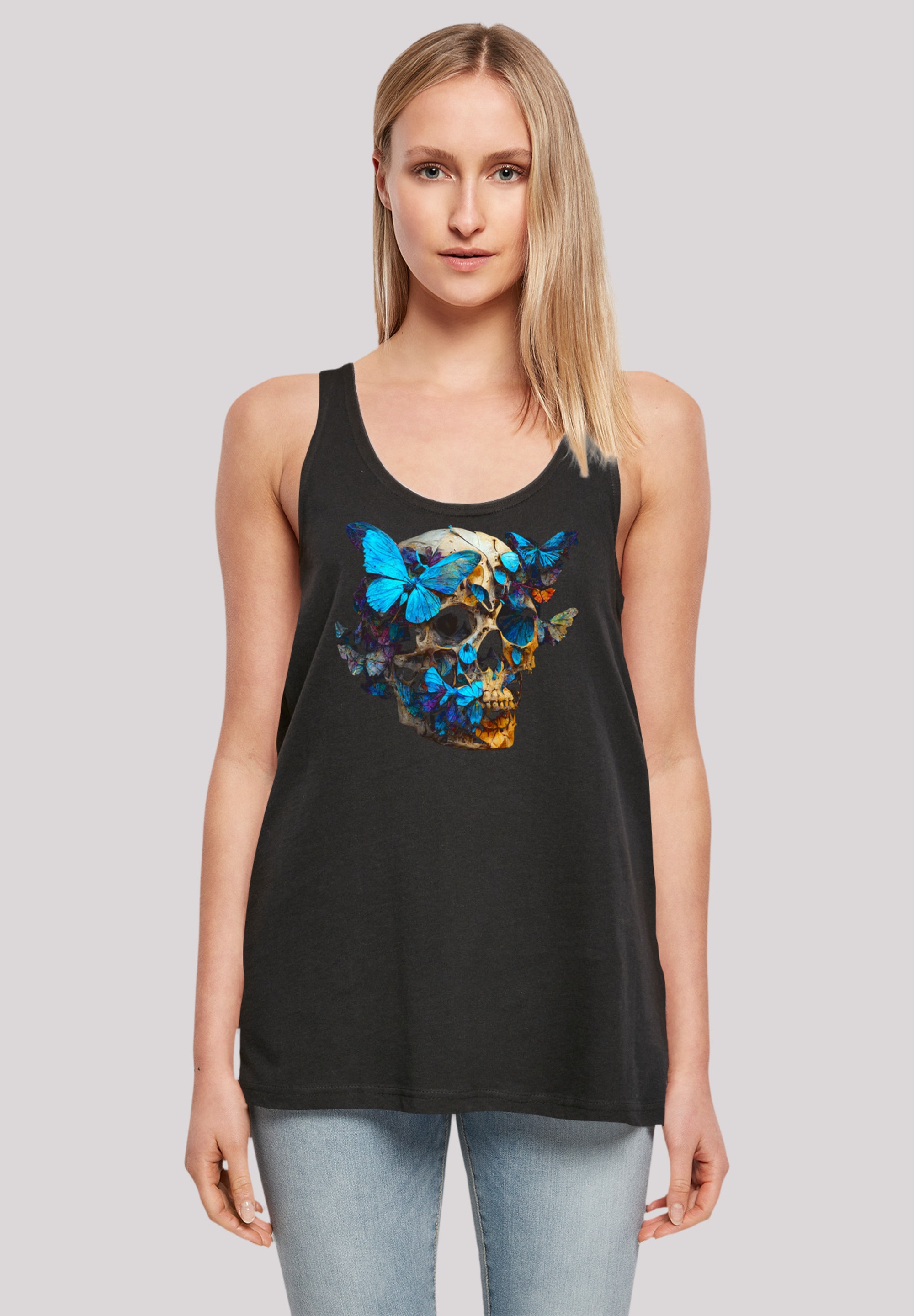 Schmetterling«, für Print T-Shirt F4NT4STIC | »Totenkopf bestellen BAUR