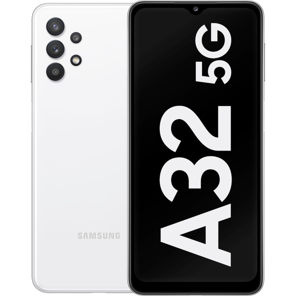 Samsung Smartphone »Galaxy A32 5G«, White, 16,55 cm/6,5 Zoll, 64 GB Speicherplatz, 48 MP Kamera