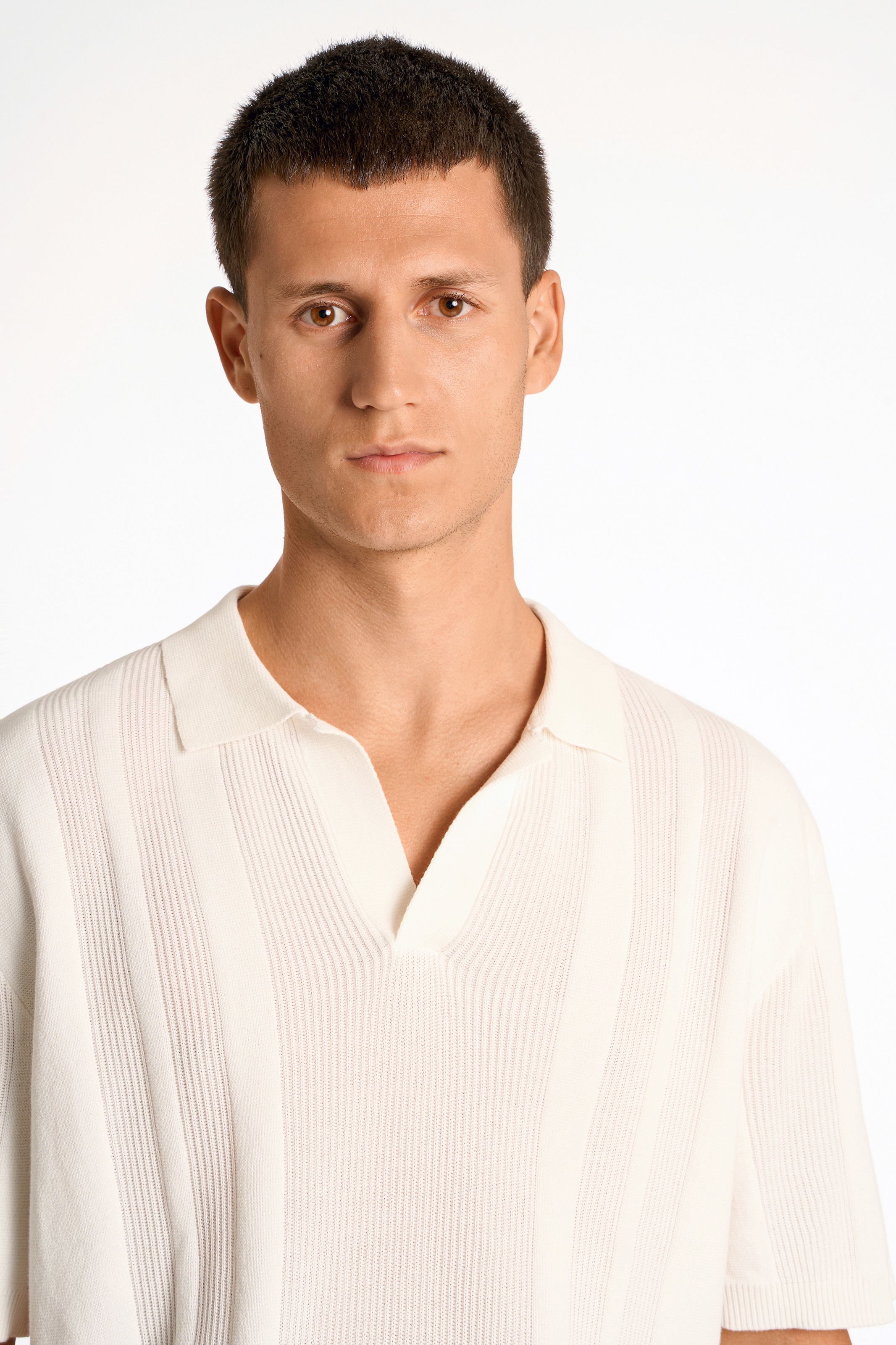 LINDBERGH Kurzarmpullover, mit Struktur-Muster