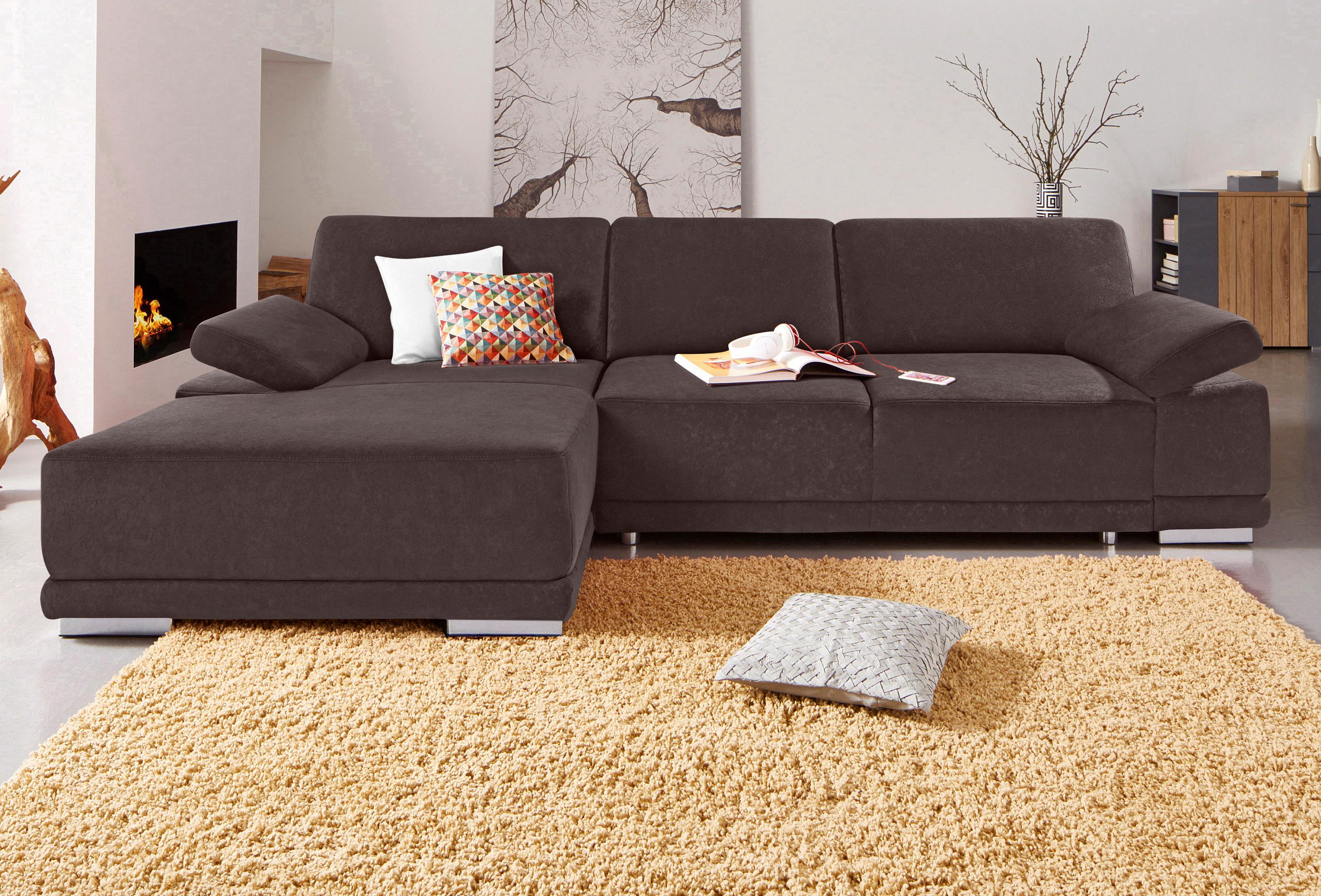 sit&more Ecksofa "Coria L-Form" mit XL-Recamiere, wahlweise mit Schlaffunktion