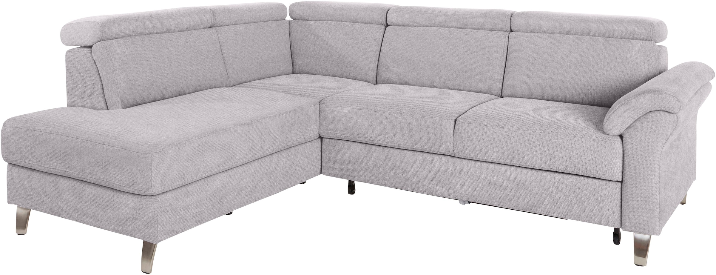 sit&more Ecksofa "Arngast L-Form" inklusive Kopfteilverstellung und Federke günstig online kaufen