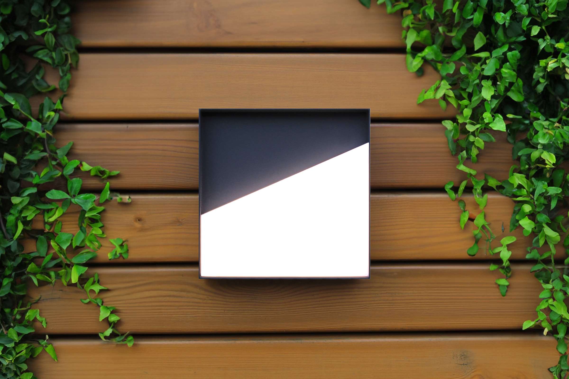 ECO-LIGHT LED Außen-Wandleuchte »LED-Wandleuchte MEG anthrazit«, 1 flammig, Leuchtmittel LED-Board | LED fest integriert, Akku-Licht für Innen & Außen