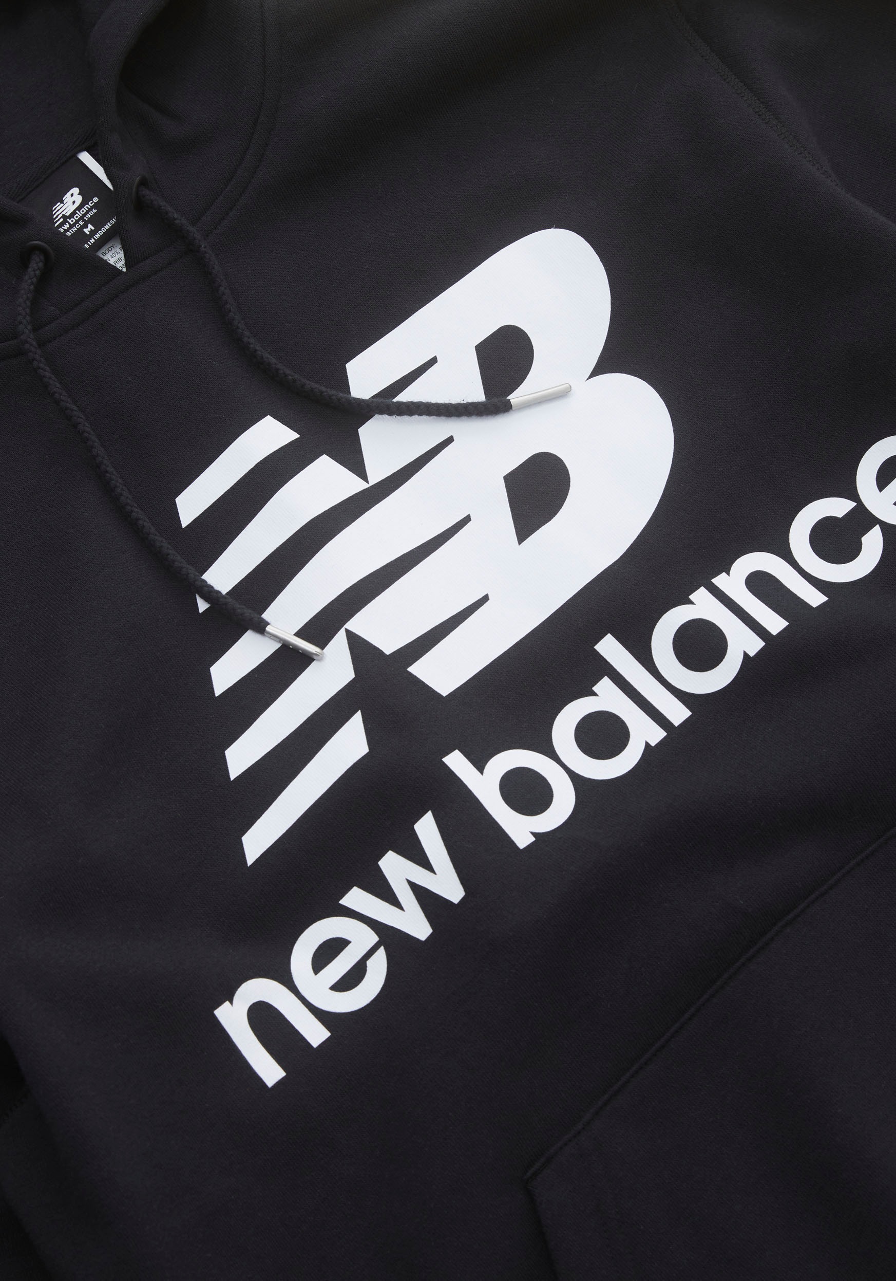 »NB BAUR LOGO ▷ Kapuzensweatshirt ESSENTIALS STACKED FLEECE New | Balance HOODIE« kaufen