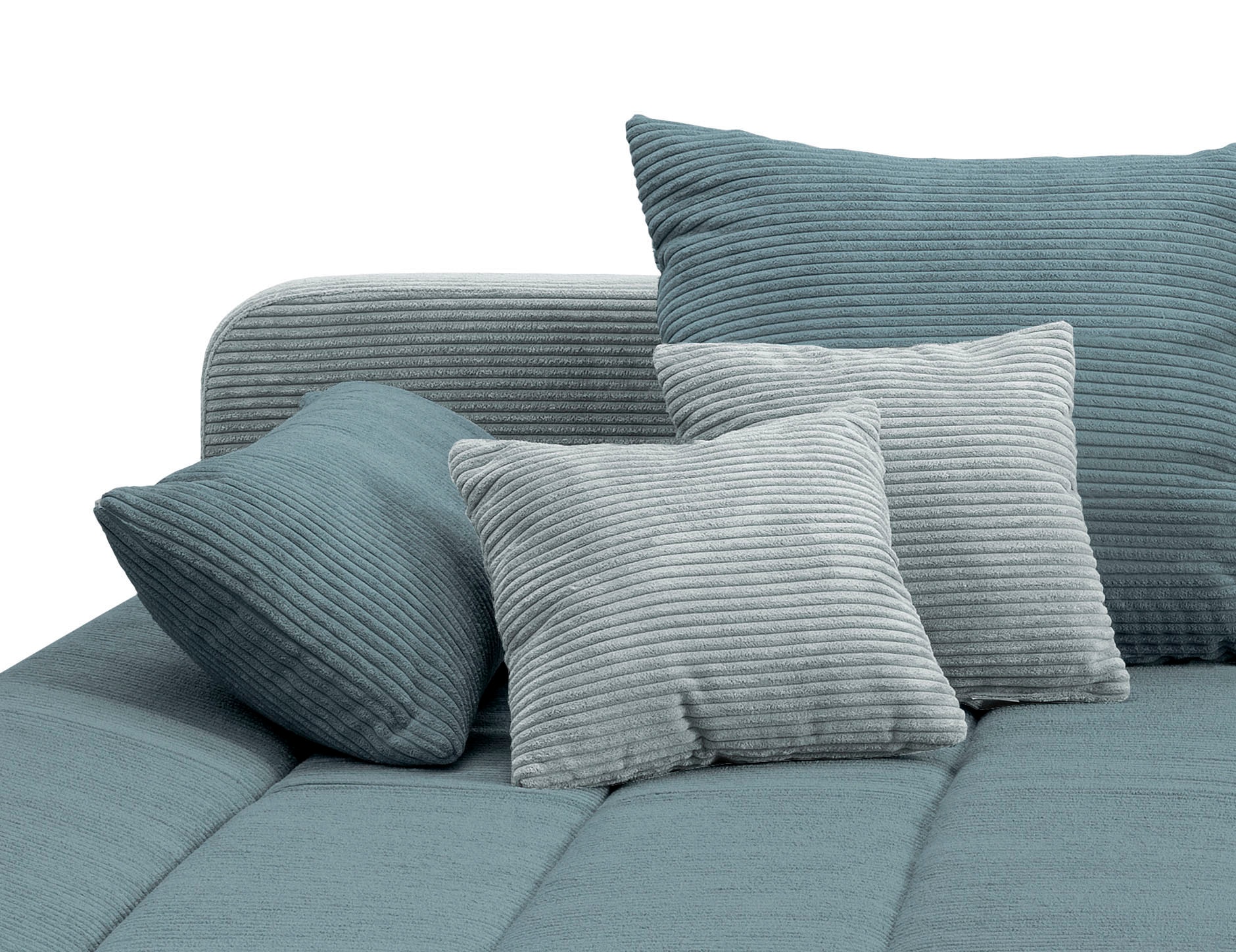 INOSIGN Ecksofa »Imola elegant und bequem, aktuelle Steppung im Sitz, L-Form«, wahlweise mit Bettfunktion