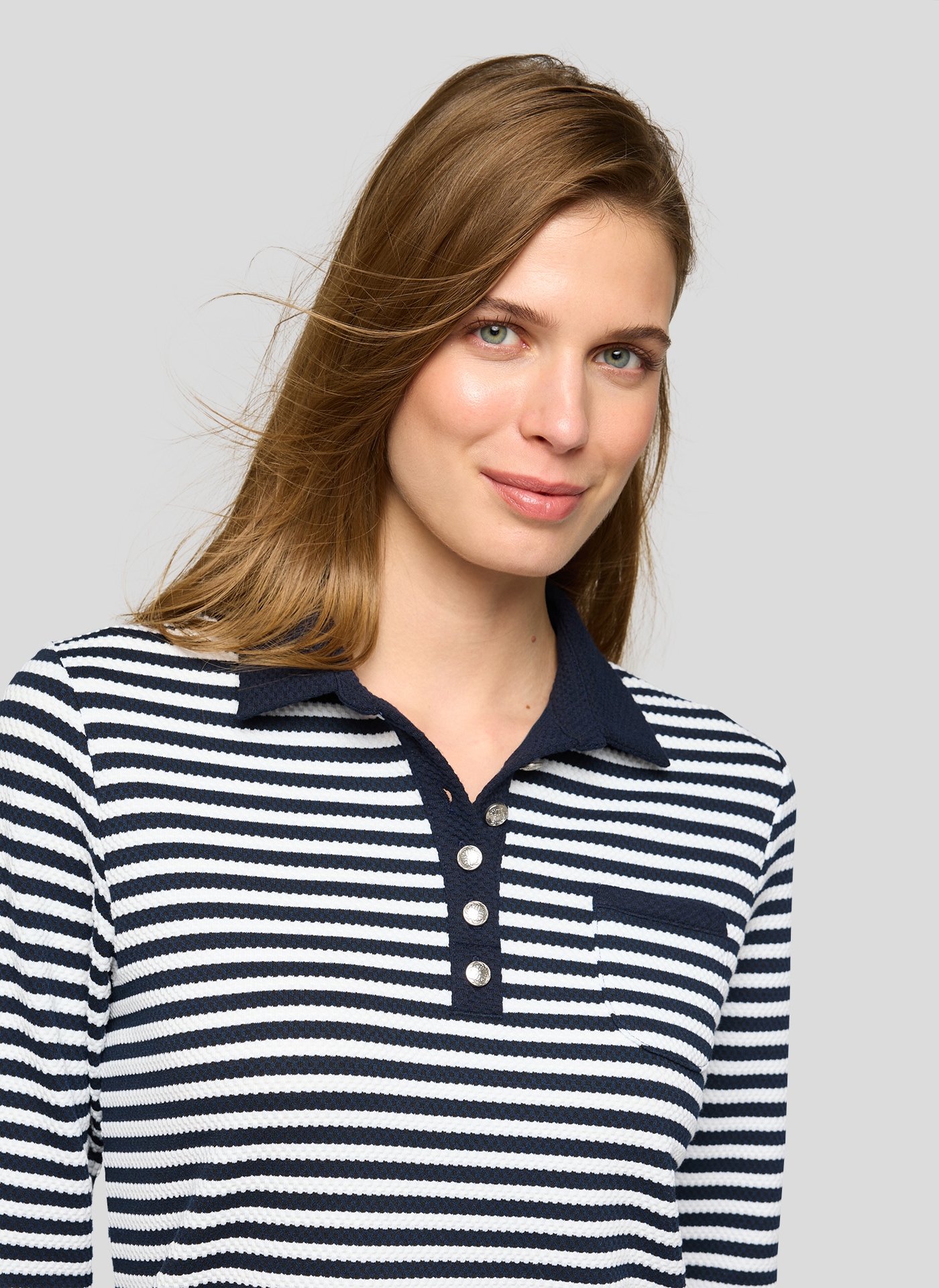 Rabe 3/4-Arm-Shirt mit Streifen Muster