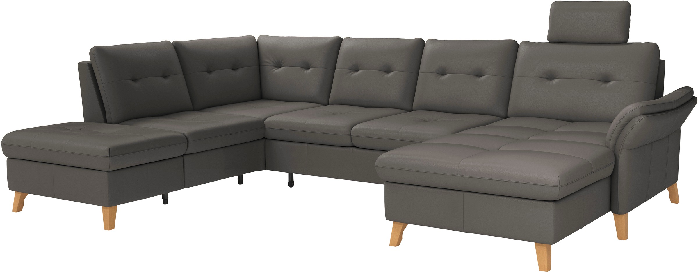 sit&more Wohnlandschaft »Göteborg«, inkl. Sitztiefenverstellung, wahlweise mit Bettfunktion & Bettkasten