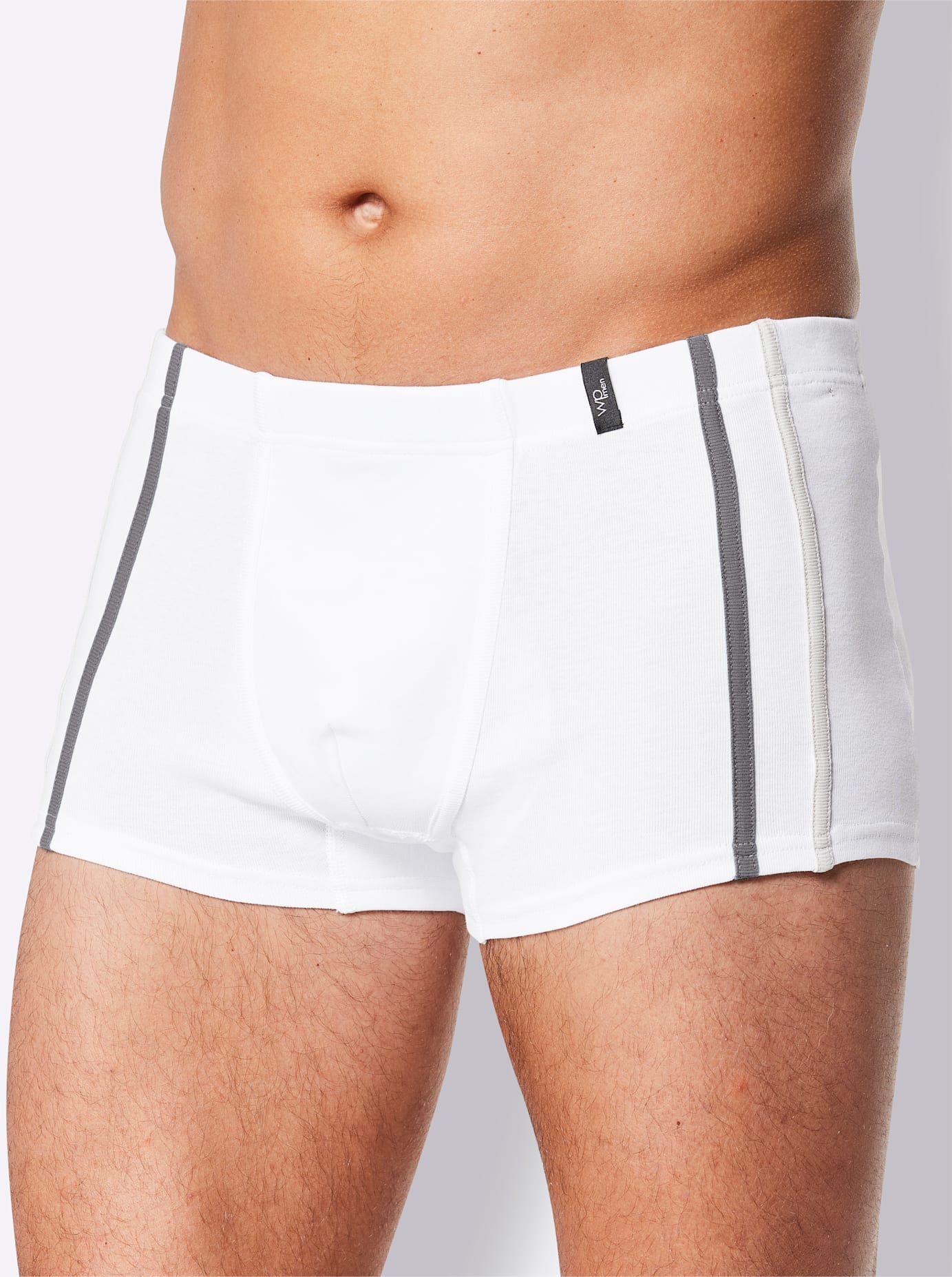 WÄSCHEPUR Herren Lange Unterhose, Gr. 5, weiß, 100% Baumwolle, Unterhosen