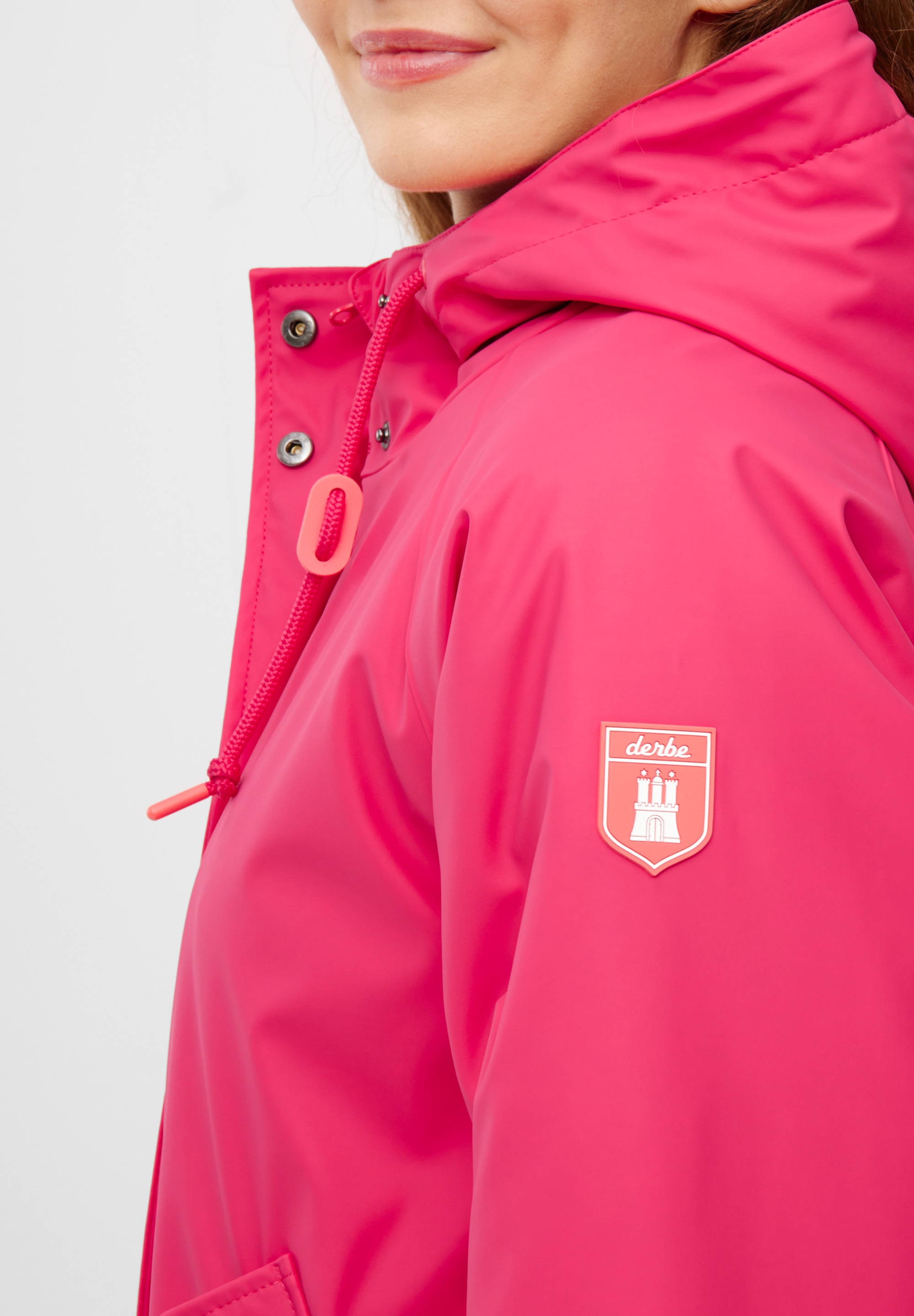 Derbe Regenmantel »Tidaholm«, Wasserabweisend, winddicht, Teddylining
