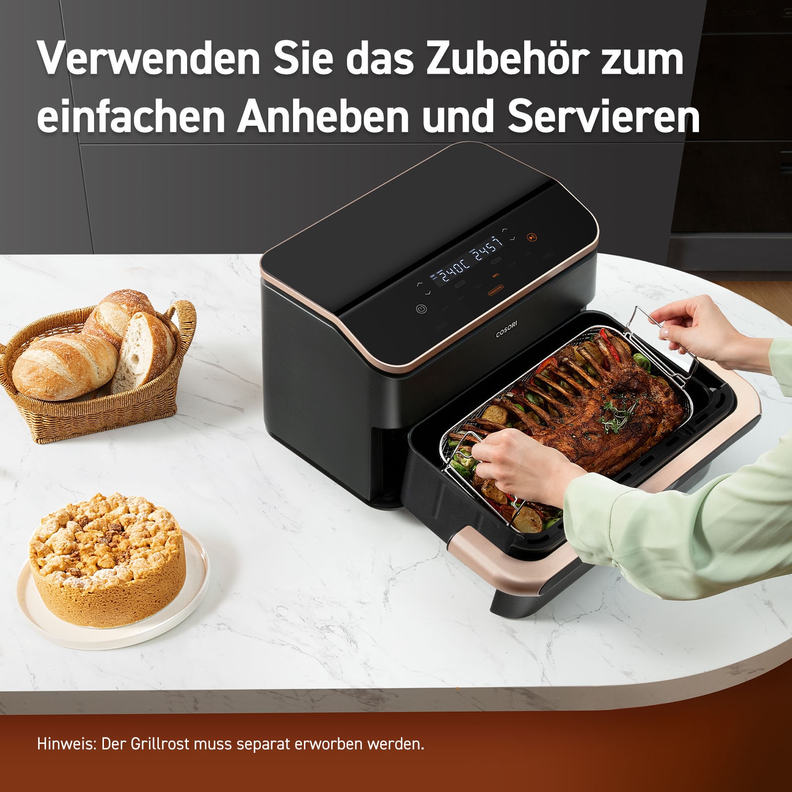 Cosori Heißluftfritteuse »CAF-TF101S-AEUR« 2800 W