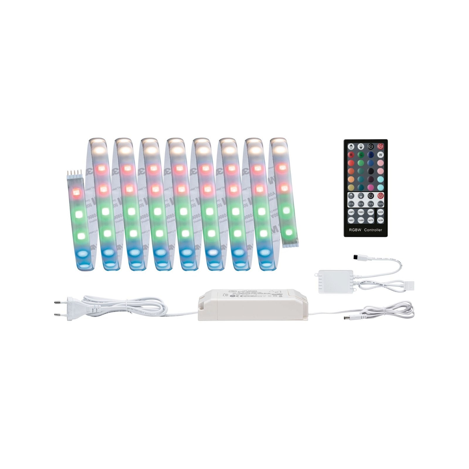 Paulmann LED-Streifen »MaxLED 500 Basisset 3m Cover 3000K 36W 230/24V 60VA Silber Kunststoff«, 1 St.-flammig, IP44
