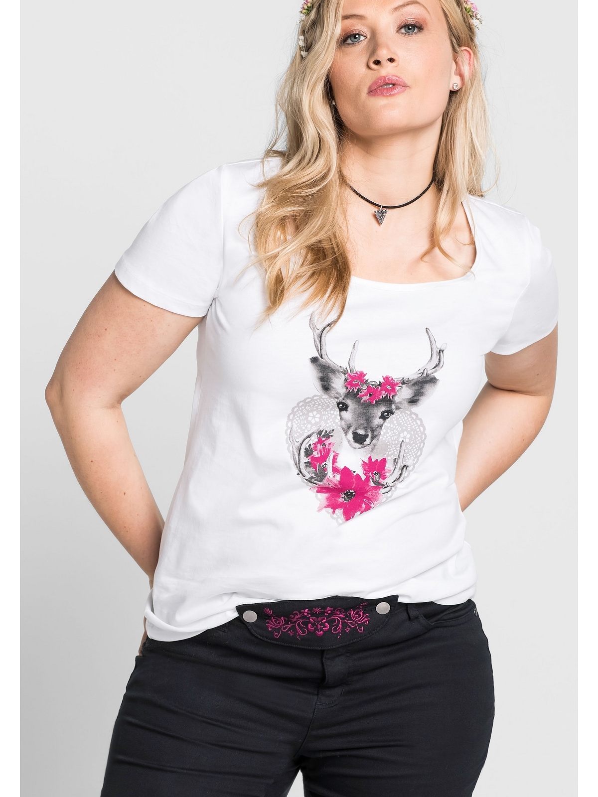 T-Shirt Sheego Größen« Frontprint »Große mit