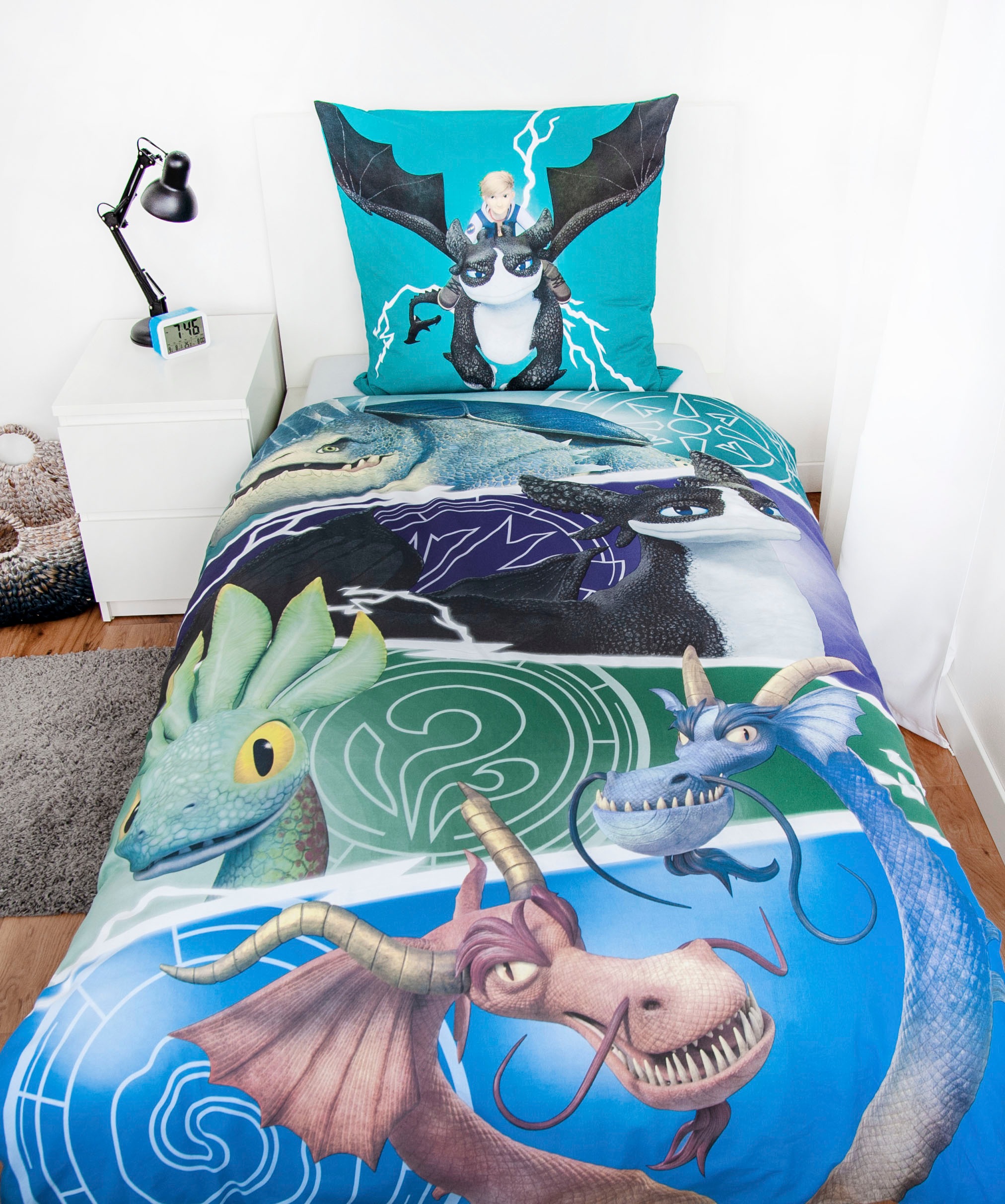 Bettwäsche "Dragons" 2 Stk. tlg. Wendebettwäsche günstig online kaufen
