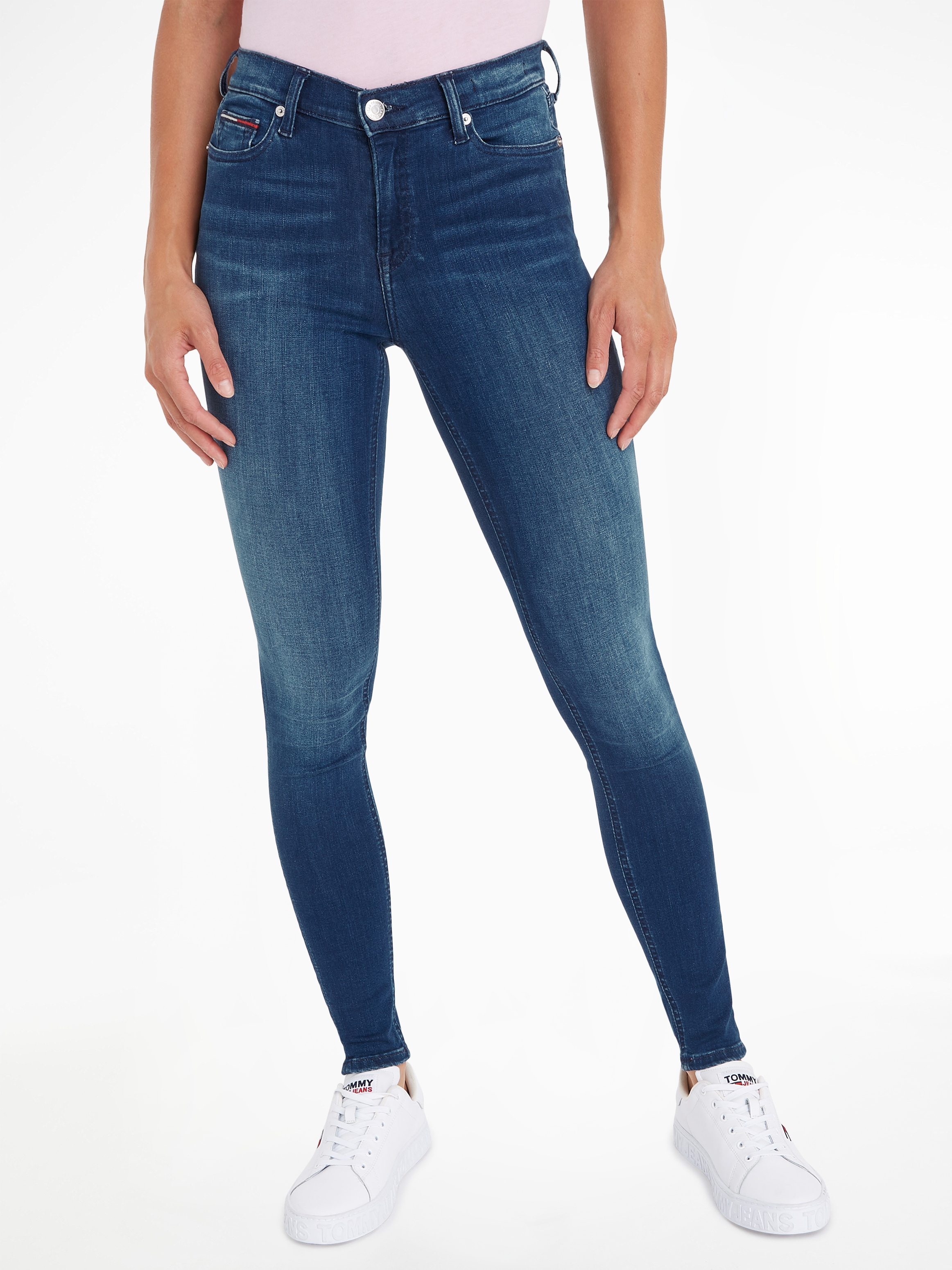 Tommy Hilfiger Damen Jeans NORA - Skinny Fit - Blau - New Niceville Mid Blu günstig online kaufen