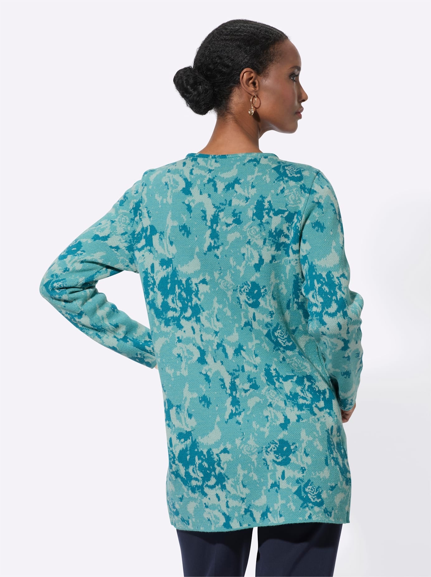 creation L Jacquardstrickjacke