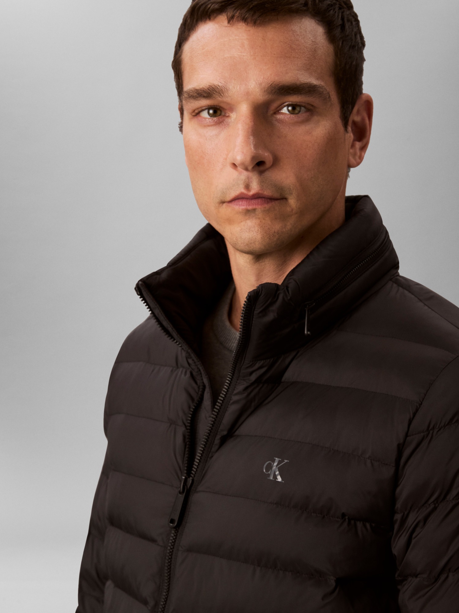 Calvin Klein Jeans Steppjacke »LS NYLN MD WT HDD F«, mit Kapuze, mit Kapuze im Kragen