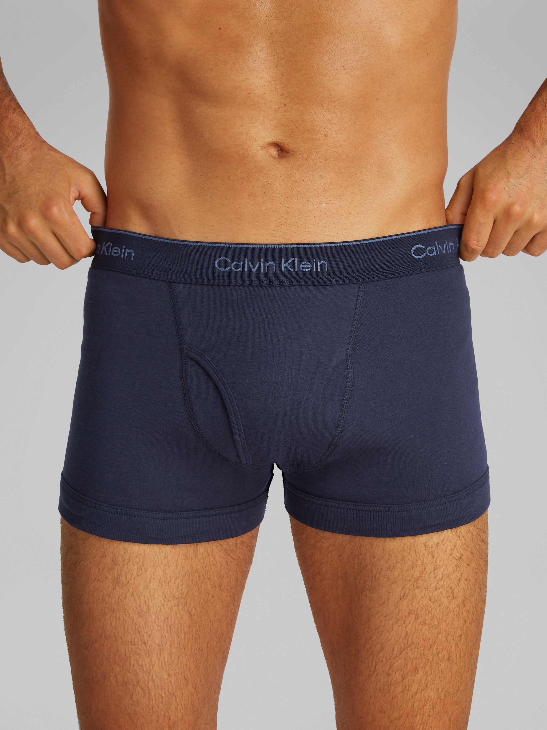 Calvin Klein 3-er Set Trunks Blau, Grün & Grau günstig online kaufen