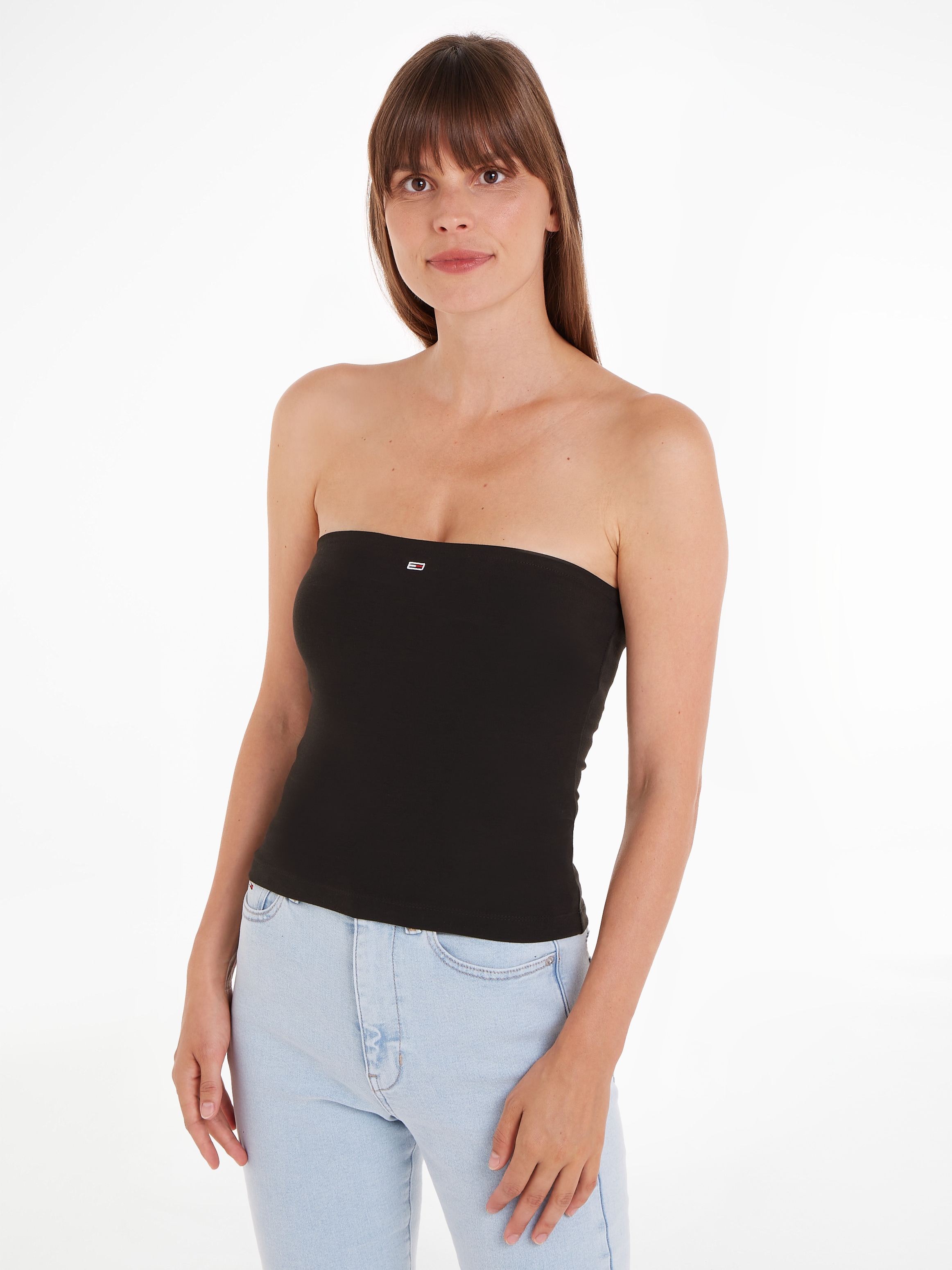 Tommy Jeans Bandeautop »TJW SLIM ESSENTIAL TUBE TOP«, mit Tommy Jeans Logo-Flag