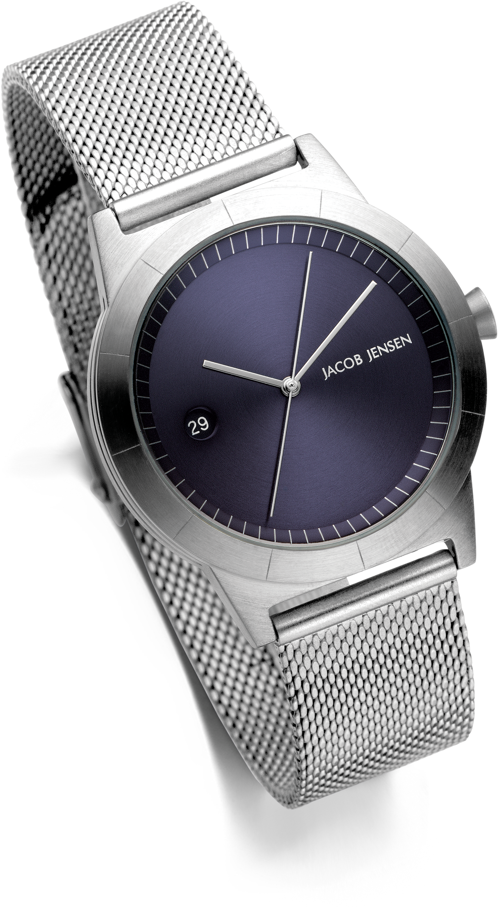 Jacob Jensen Quarzuhr »Ascent« Armbanduhr, Damenuhr, Edelstahlarmband, analog, Tag