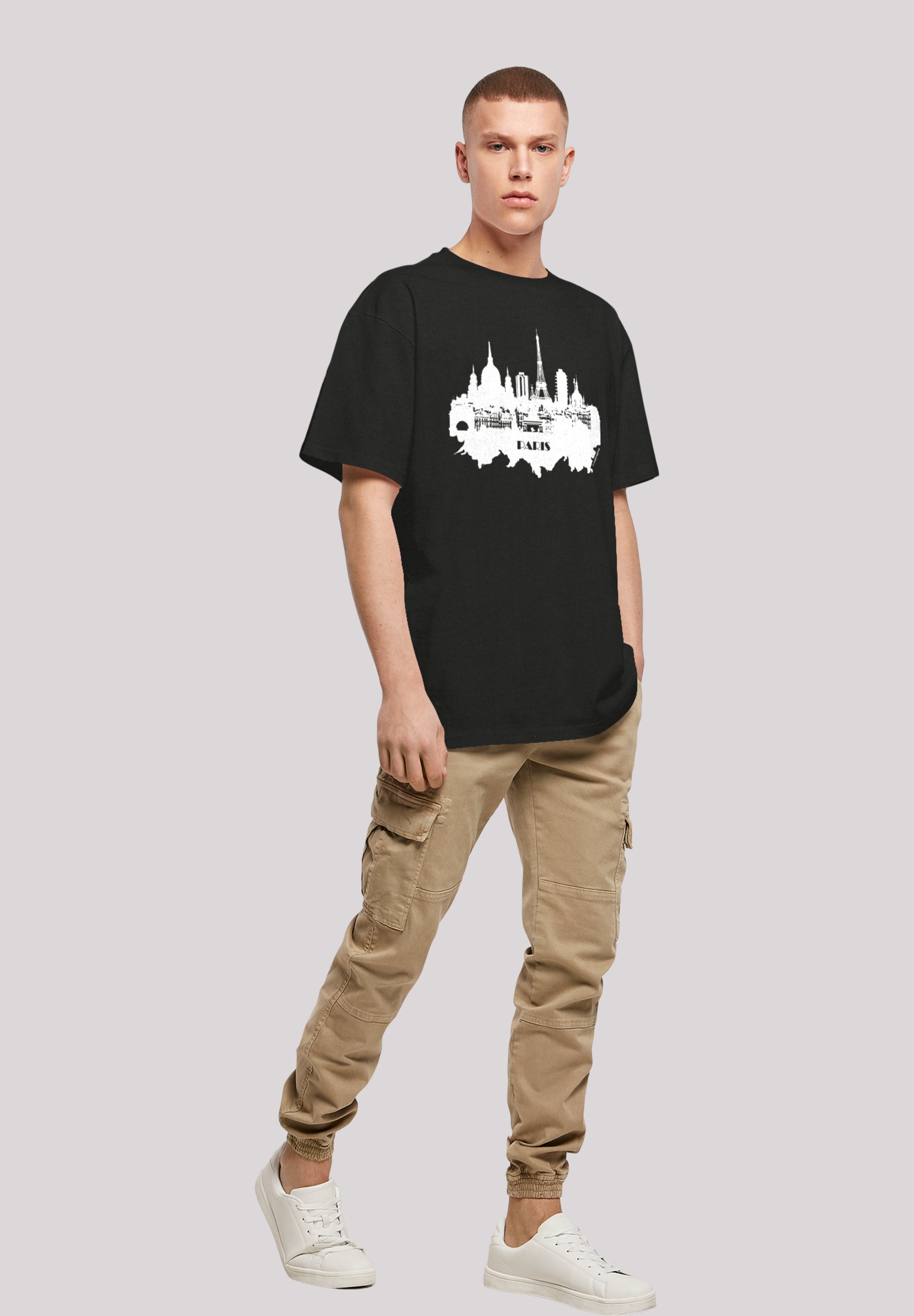 F4NT4STIC T-Shirt »PARIS SKYLINE OVERSIZE TEE«, Print