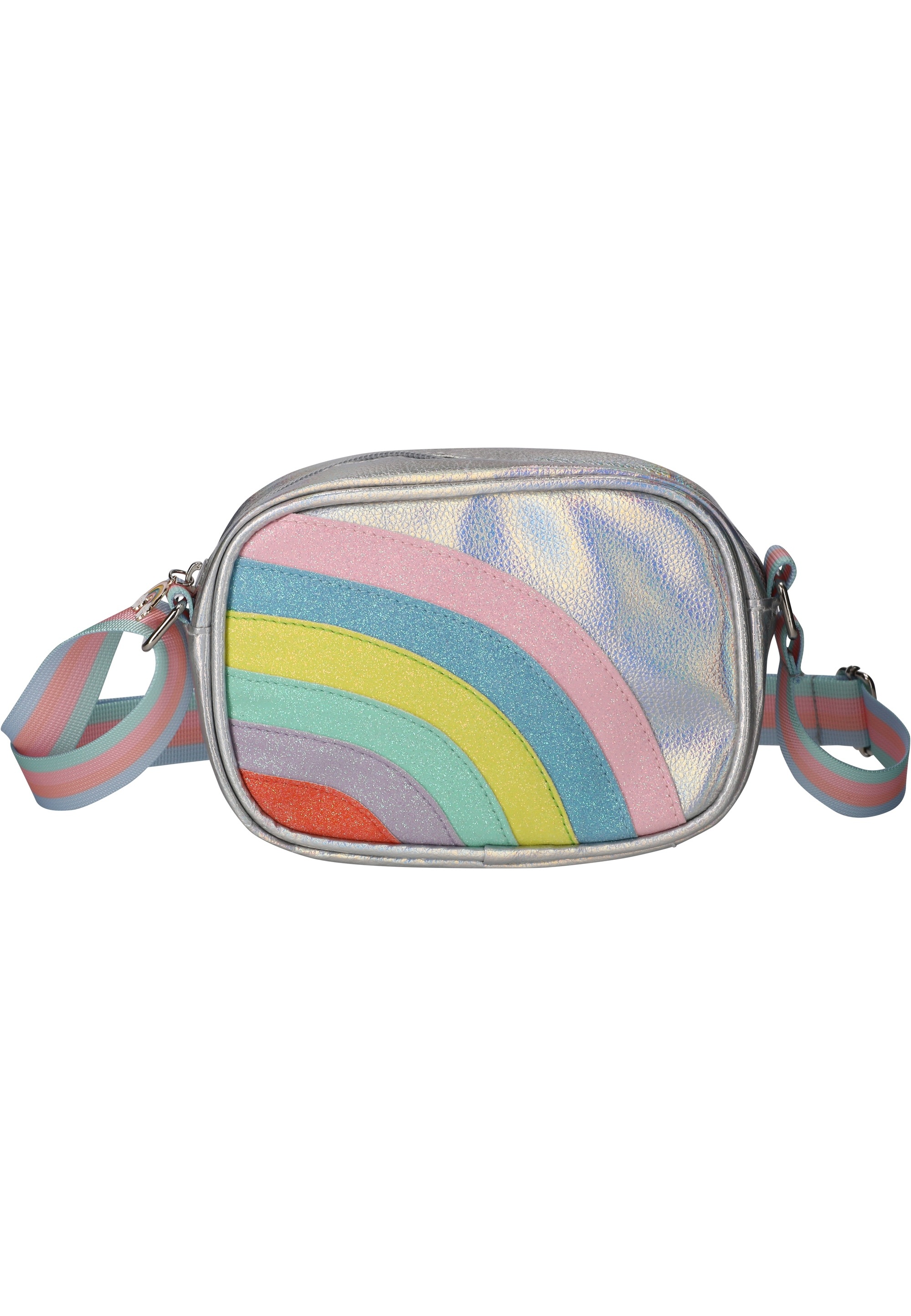 ZIGZAG Kinder Umhängetasche "Amelia"silberfarben, Polyurethan (PU), mehrfarbig, Taschen, mit verstellbarem Riemen
