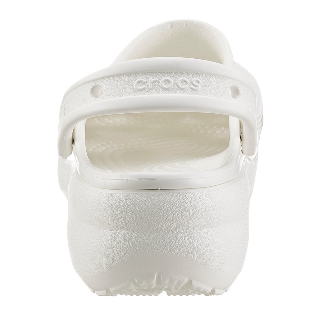 Crocs Clog »Classic Platform Clog W«, Plateau, Sommerschuh, Schlappen, Hausschuh, trendige Plateausohle