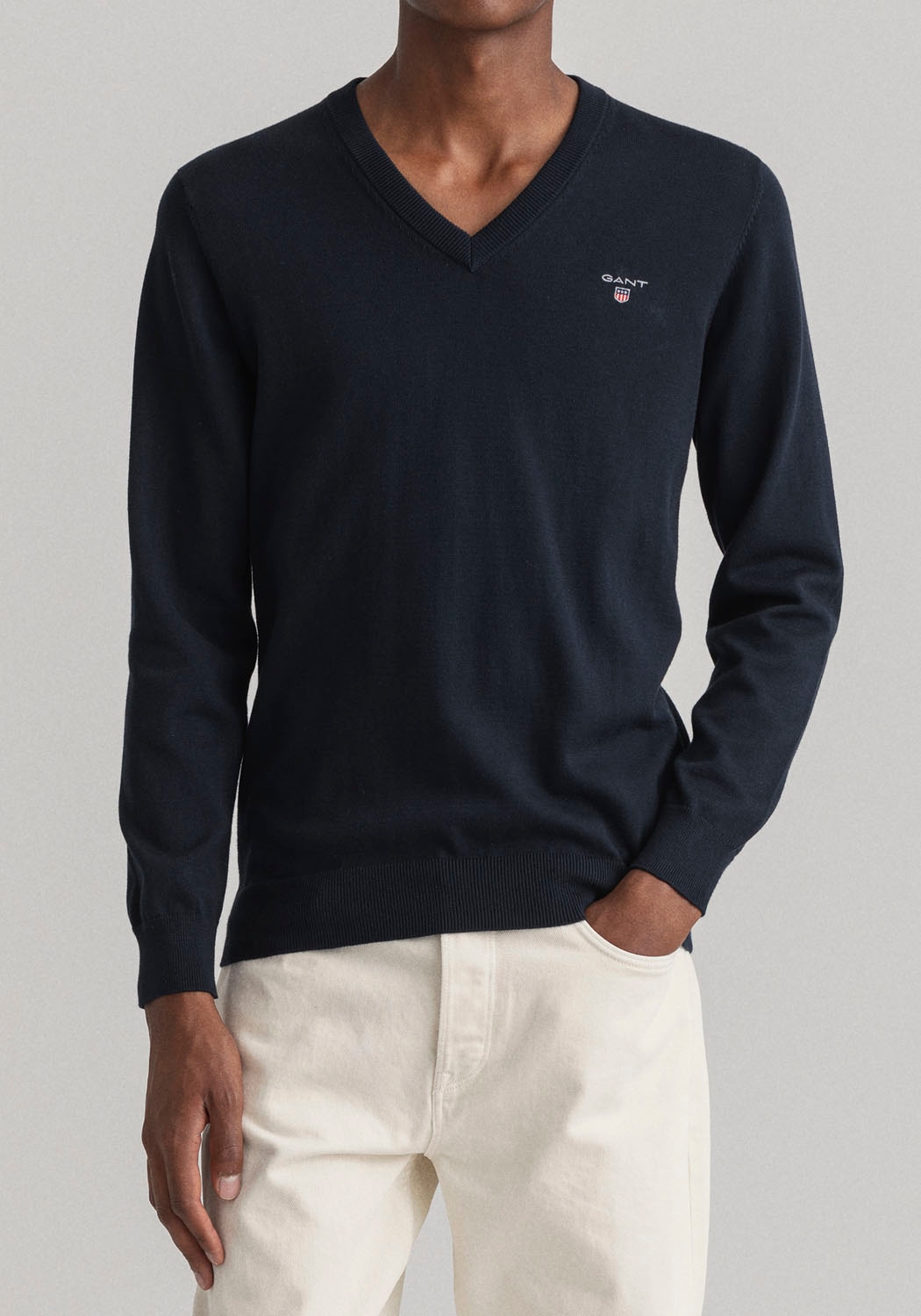 Gant V-Ausschnitt-Pullover »CLASSIC COTTON V-NECK - NEW« ▷ kaufen | BAUR