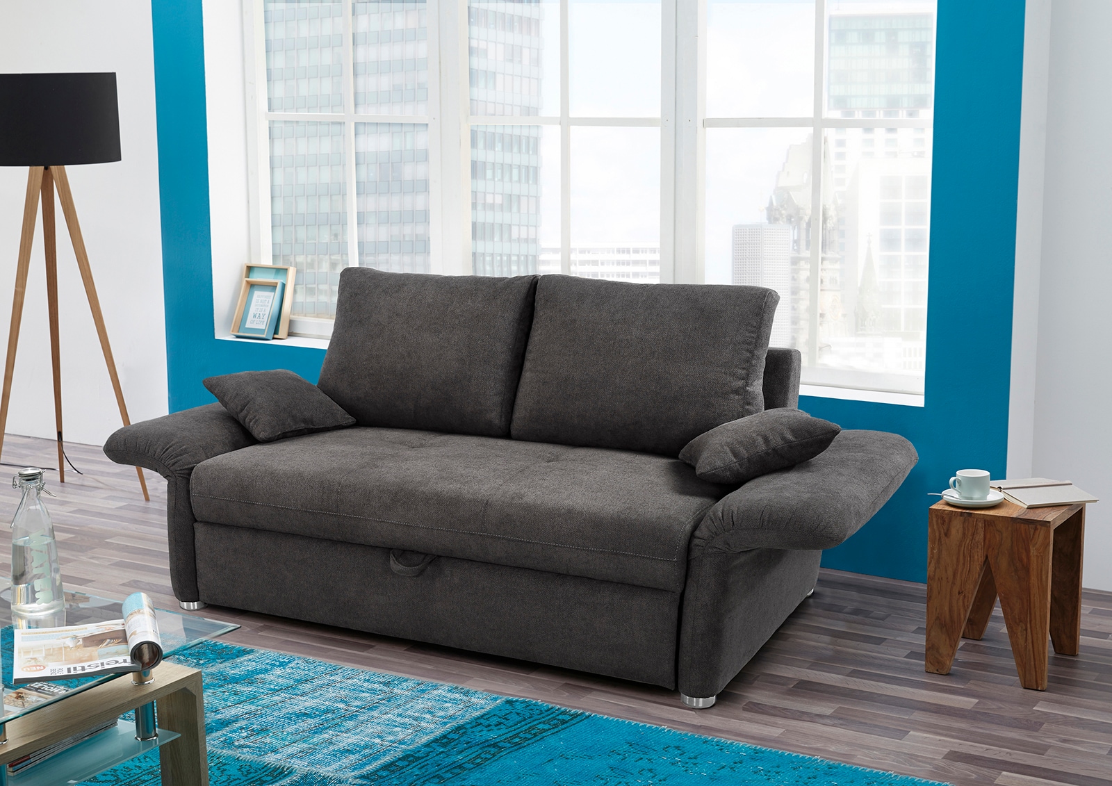 Jockenhöfer Gruppe Schlafsofa "Luca, B: 166-185 cm, Liegefl. 141-163x201 cm günstig online kaufen