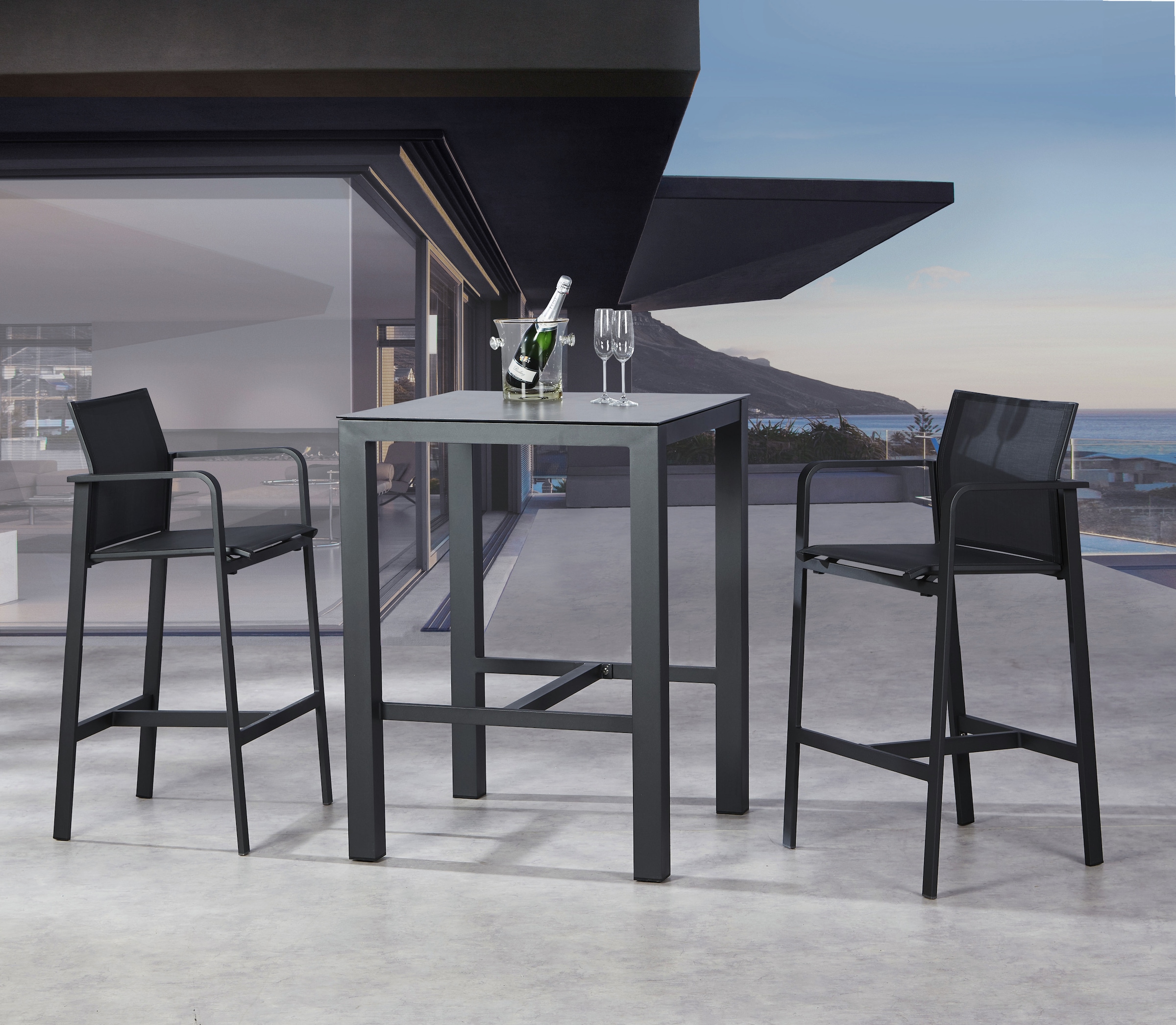 Best Gartenlounge-Hocker »Rhodos«, Outdoor