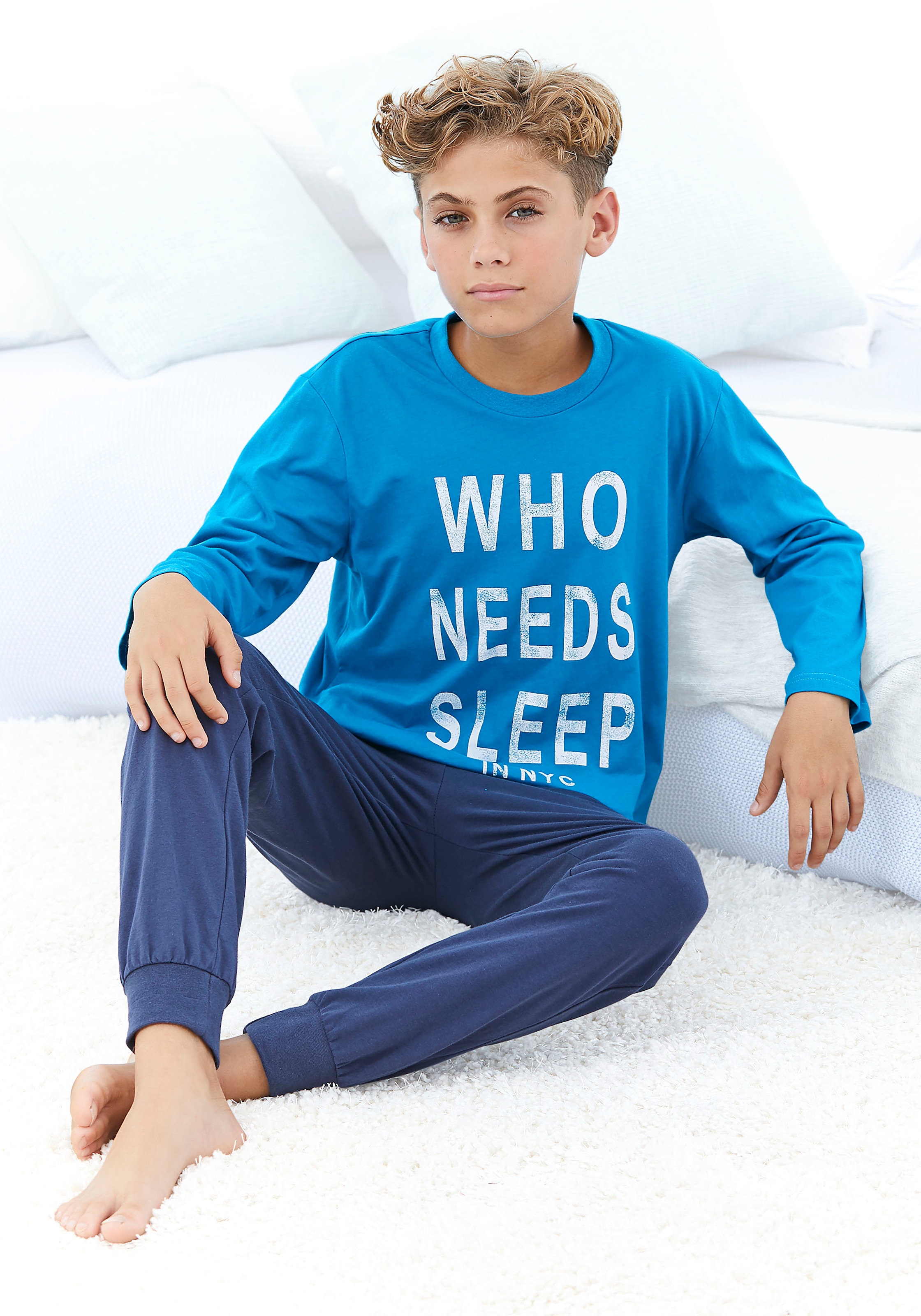 Pyjama mit witzigem Spruch online kaufen BAUR 