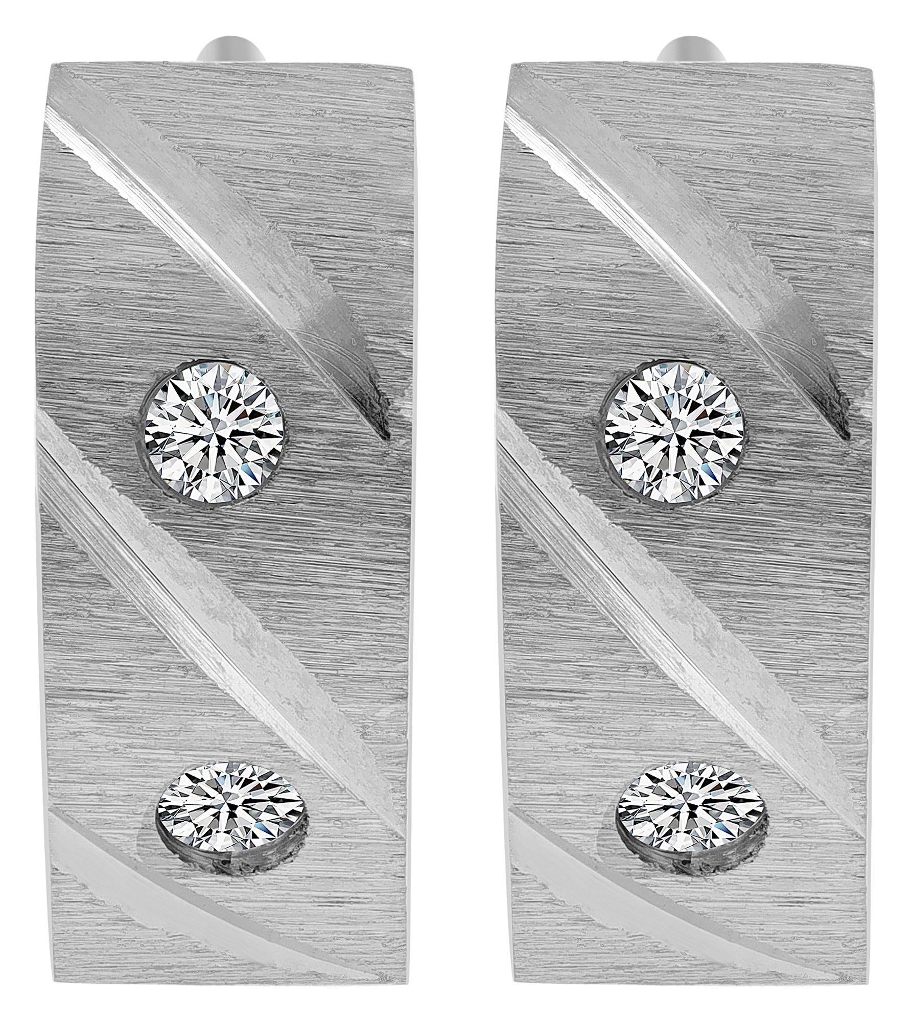 Adelia´s Paar Creolen »Damen Ohrringe – Creole aus Edelstahl mit Strass Steinchen« Zum Verschenken – passend für viele Anlässe