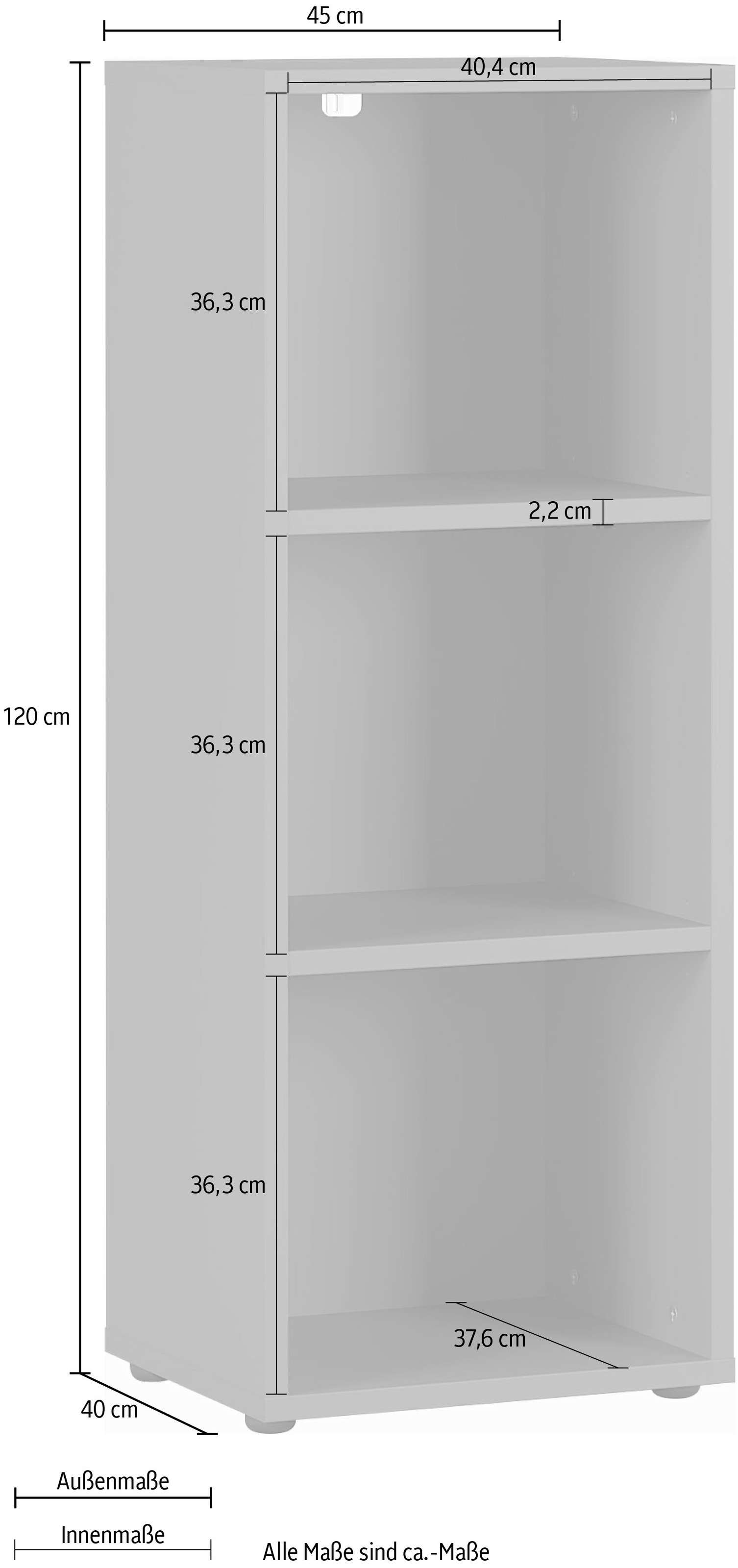 GERMANIA Aktenregal »GW-Agenda Aktenregal«, mit verstellbaren Einlegeböden, Breite 45 oder 80 cm, Made in Germany
