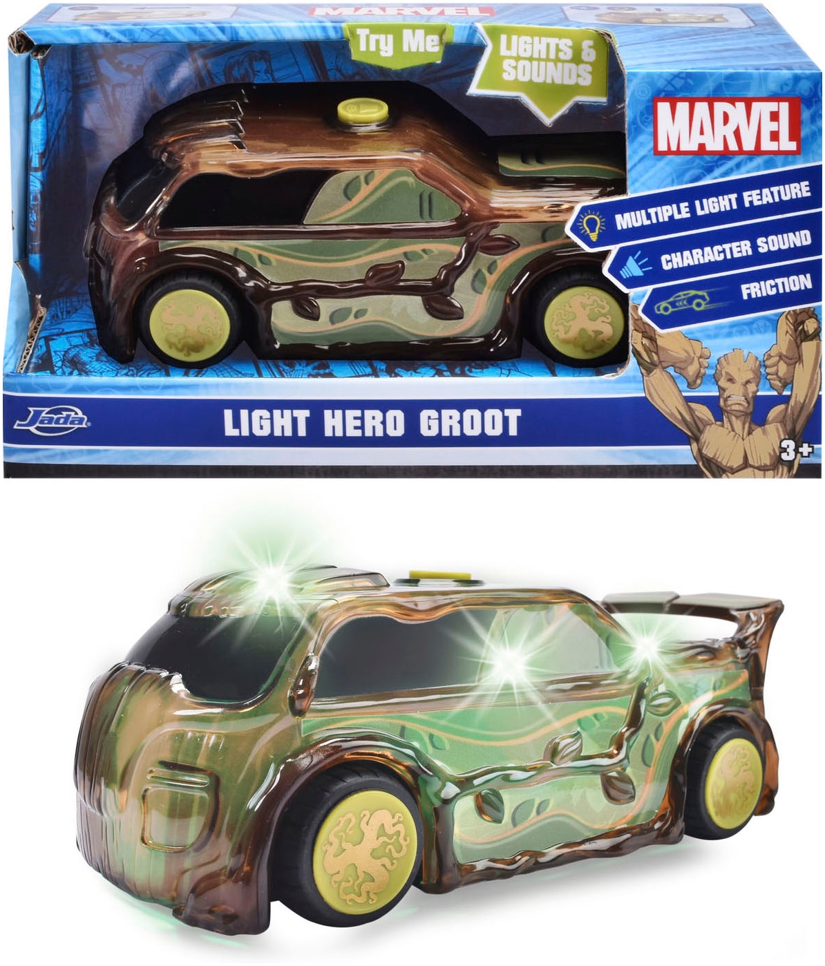 Spielzeug-Auto »Marvel Light Hero Groot 1:32«, mit Licht und Sound