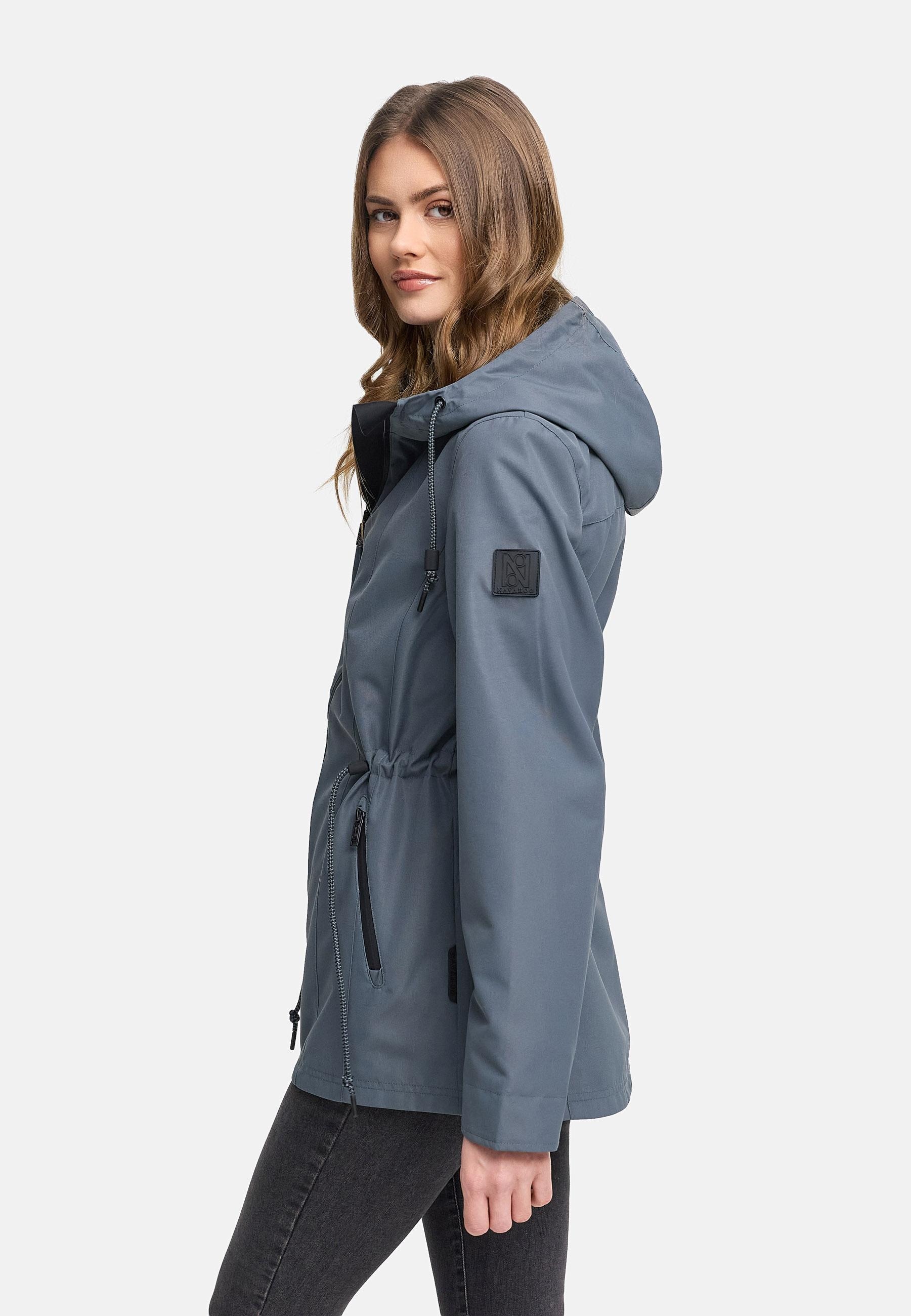 Navahoo Outdoorjacke »Blumentanz 14« mit Kapuze Übergangsjacke mit wasserdichtem Verschluss