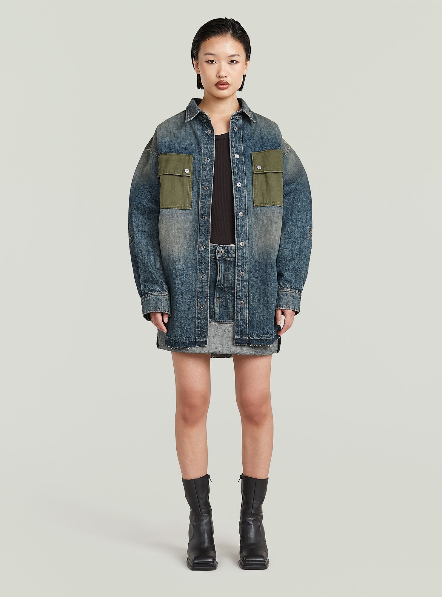 G-STAR Minikleid »Turn-up Panel Minirock«
