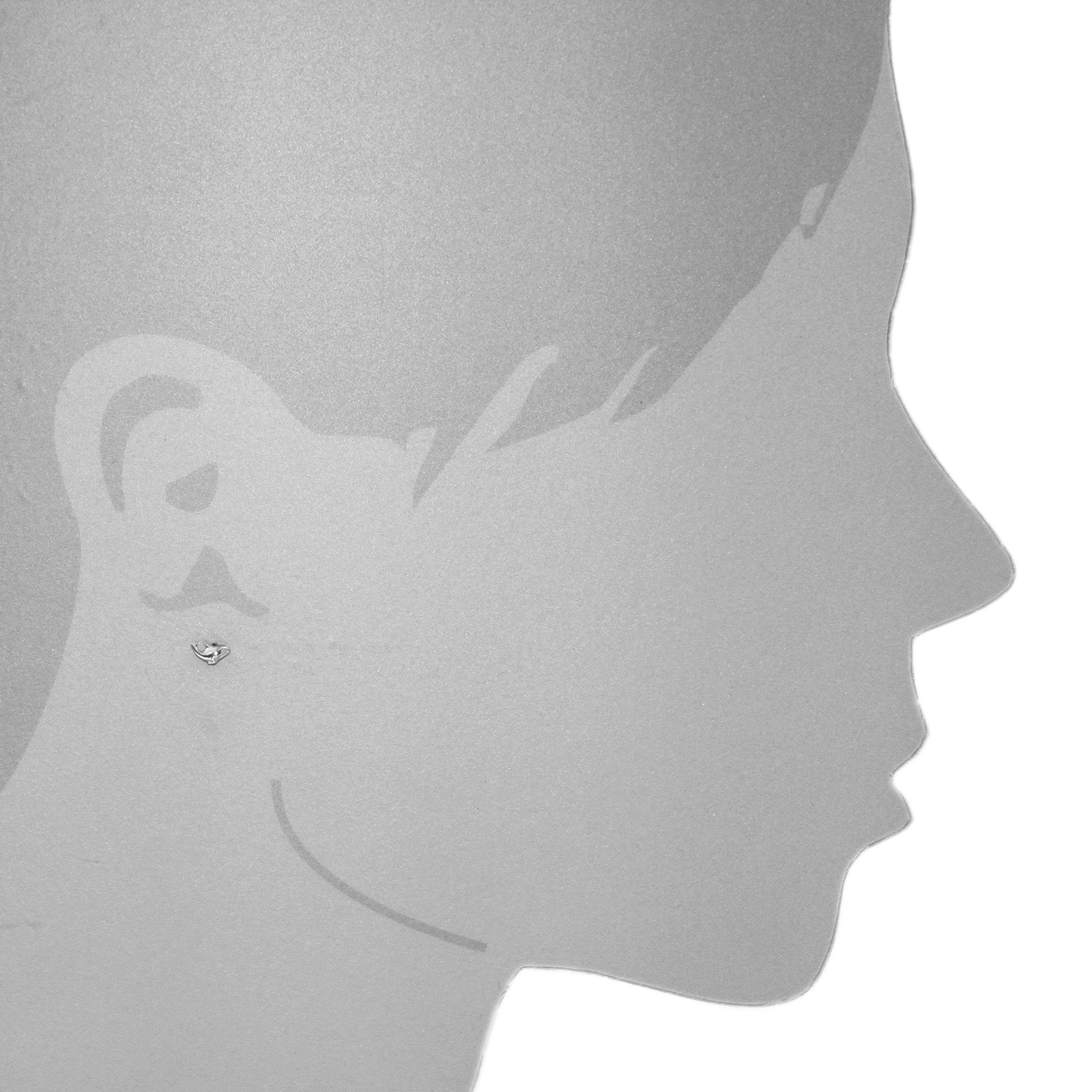 OSTSEE-SCHMUCK Paar Ohrstecker »- Delphin - Silber 925/000 -,«