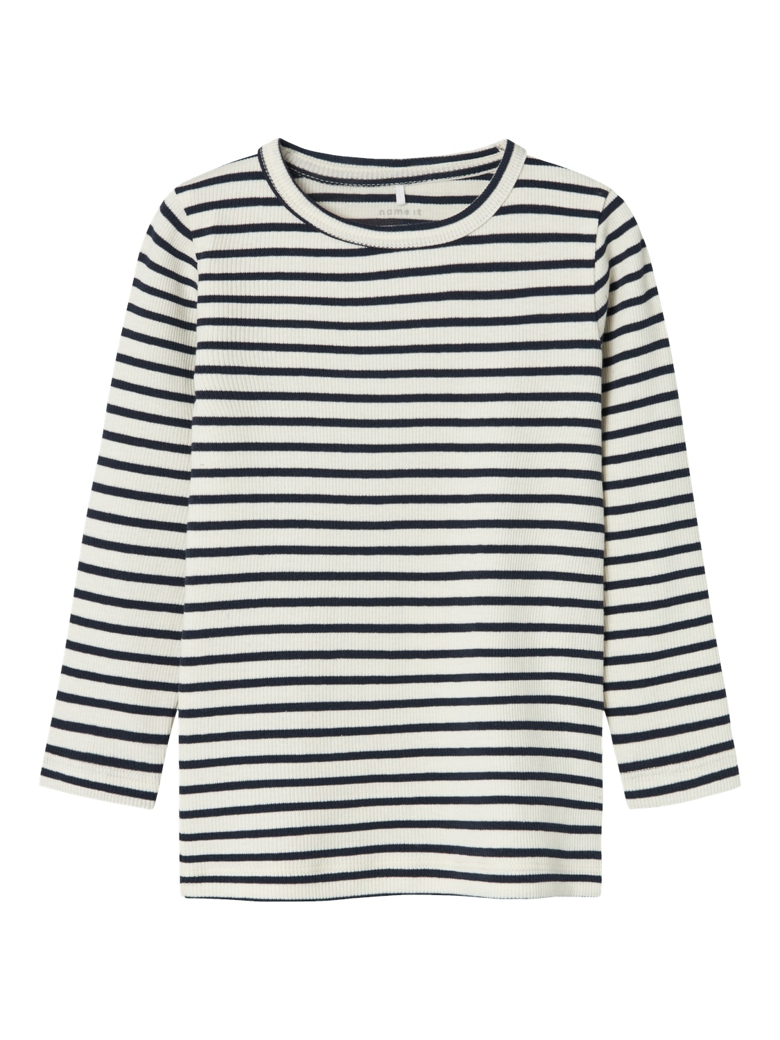 Name It Langarmshirt »NMNBANI LS XSL TOP NOOS«, Ringel-Look in toller Rippen-Qualität