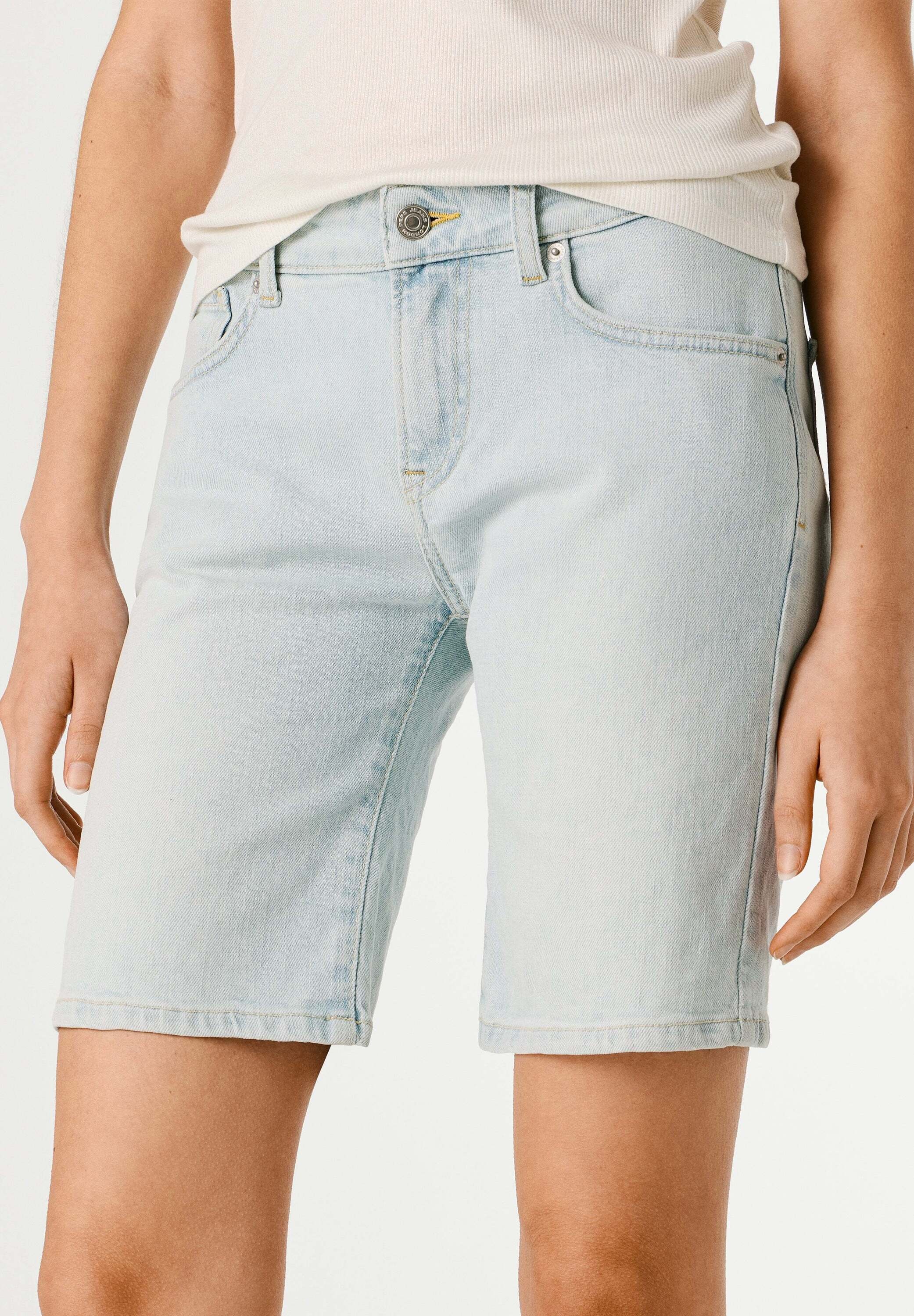 Pepe Jeans Shorts »denim shorts FITTED SHORT MW POPPY«